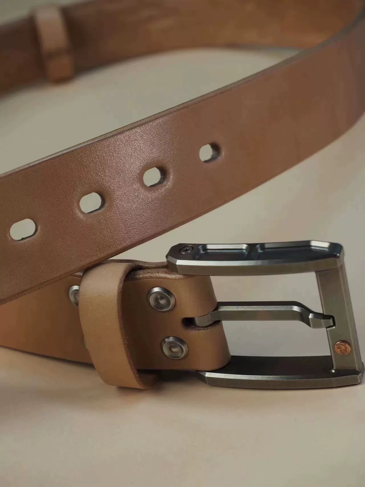 Xifeng Sui 316L wire-cut stainless steel buckle handmade custom bel…