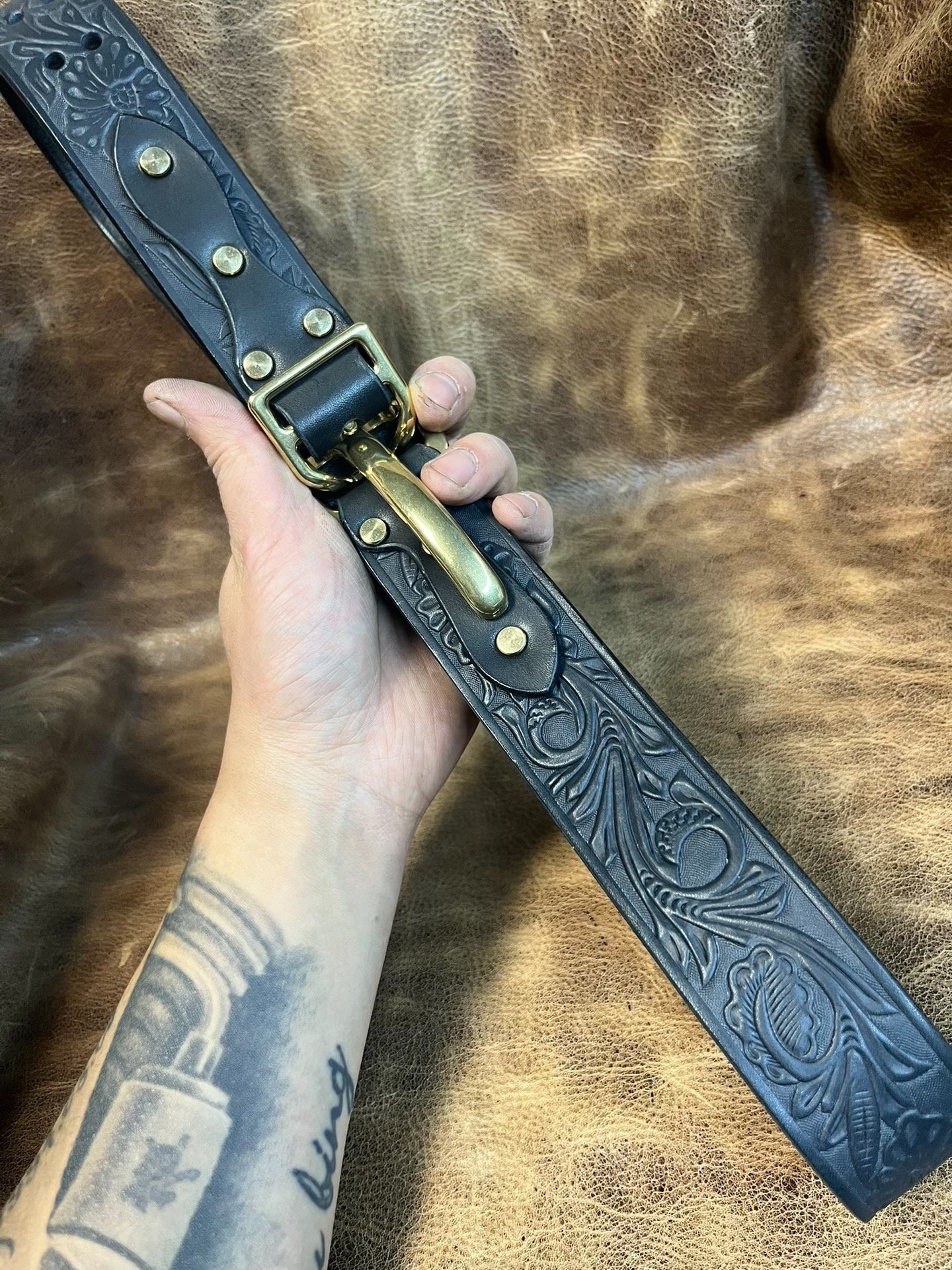 American retro Littleton cavalry belt