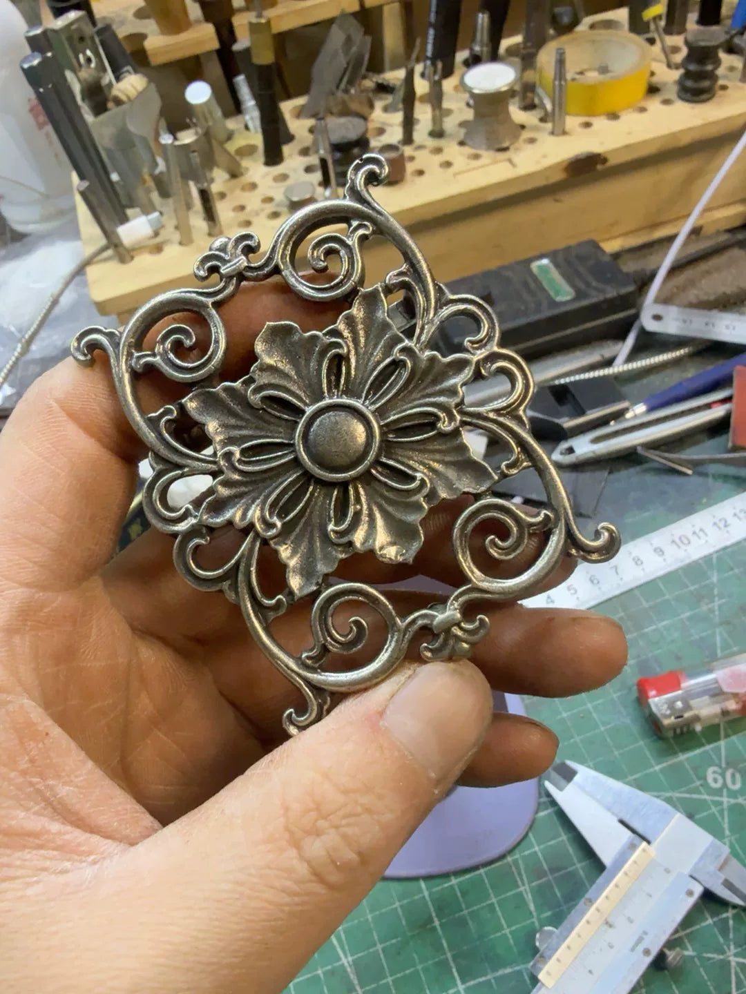 Vintage flower brooch