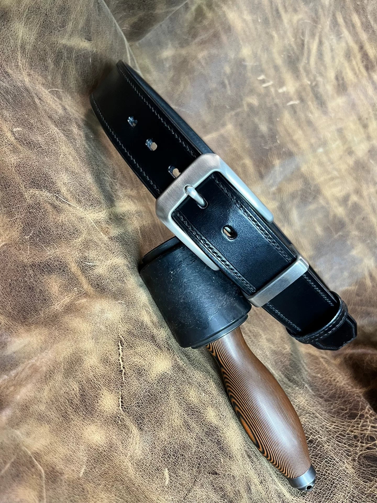TWS Thomas Bridle Leather Handmade Belt — Imported from UK