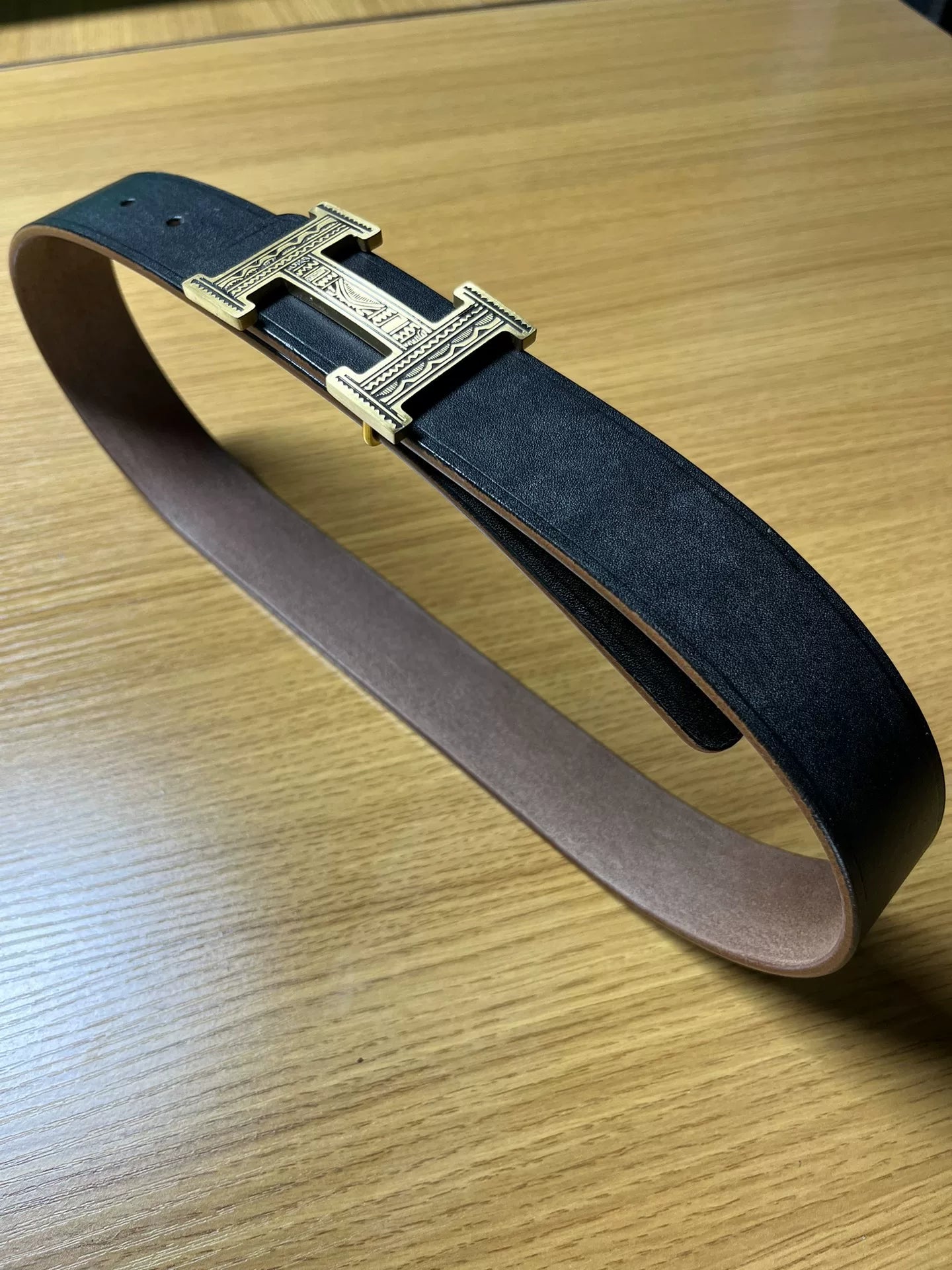 5.5mm JF Horse Rein Black Handmade Belt Professionally Customized