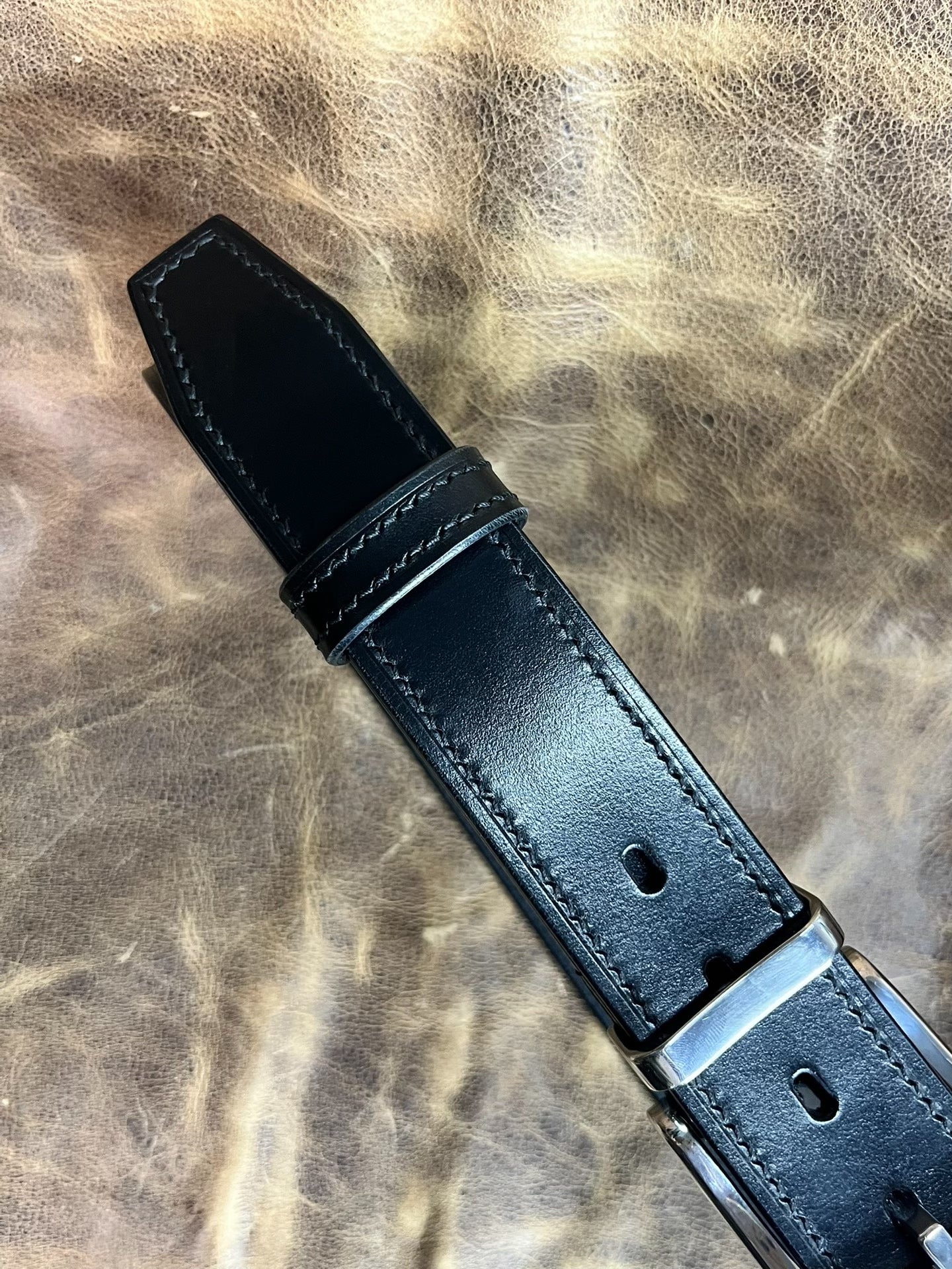 TWS Thomas Bridle Leather Business Dress Belt — Premium Finish