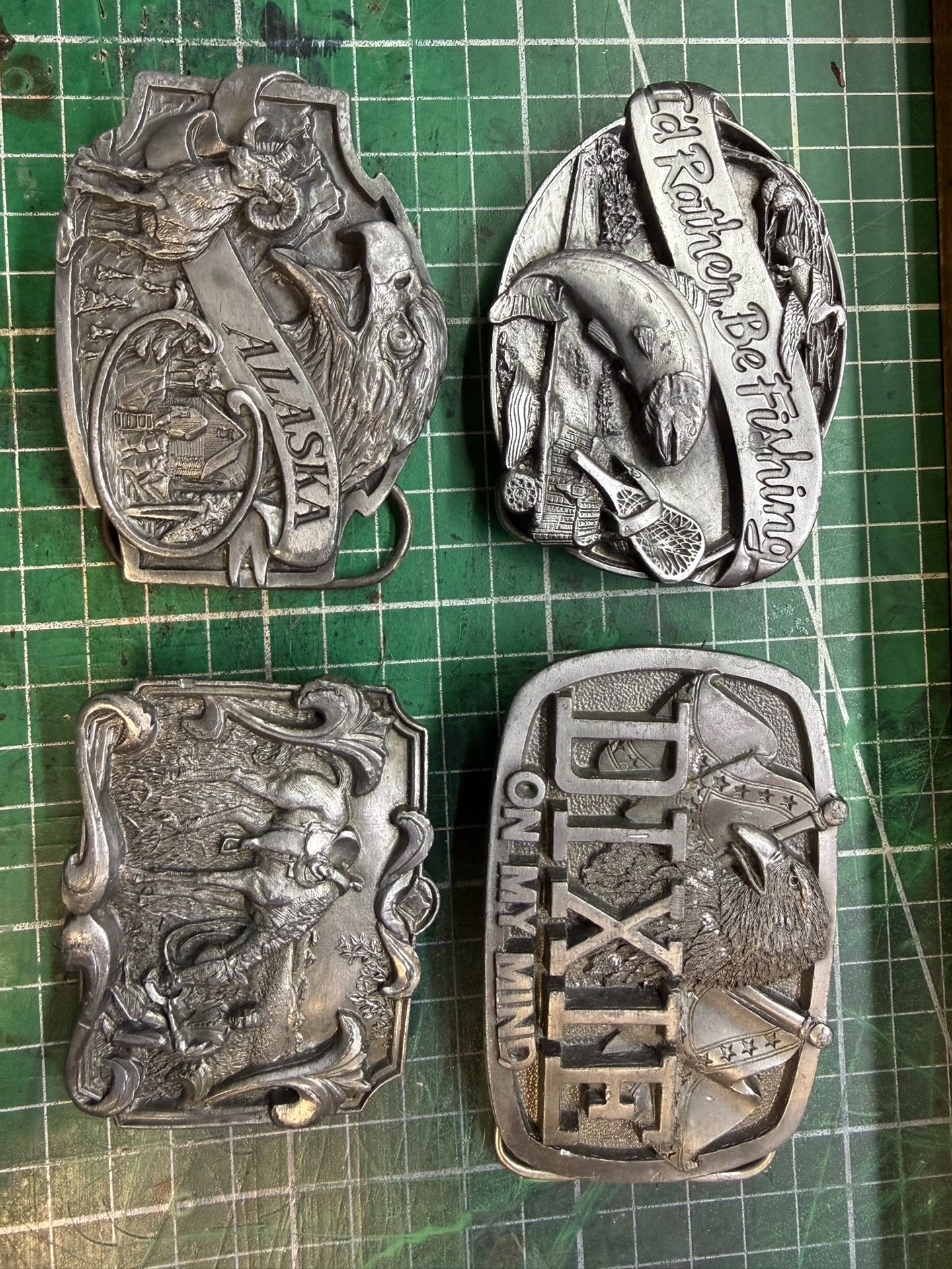 Pre-Owned Tin Plate Buckle with Italian Bridle Leather