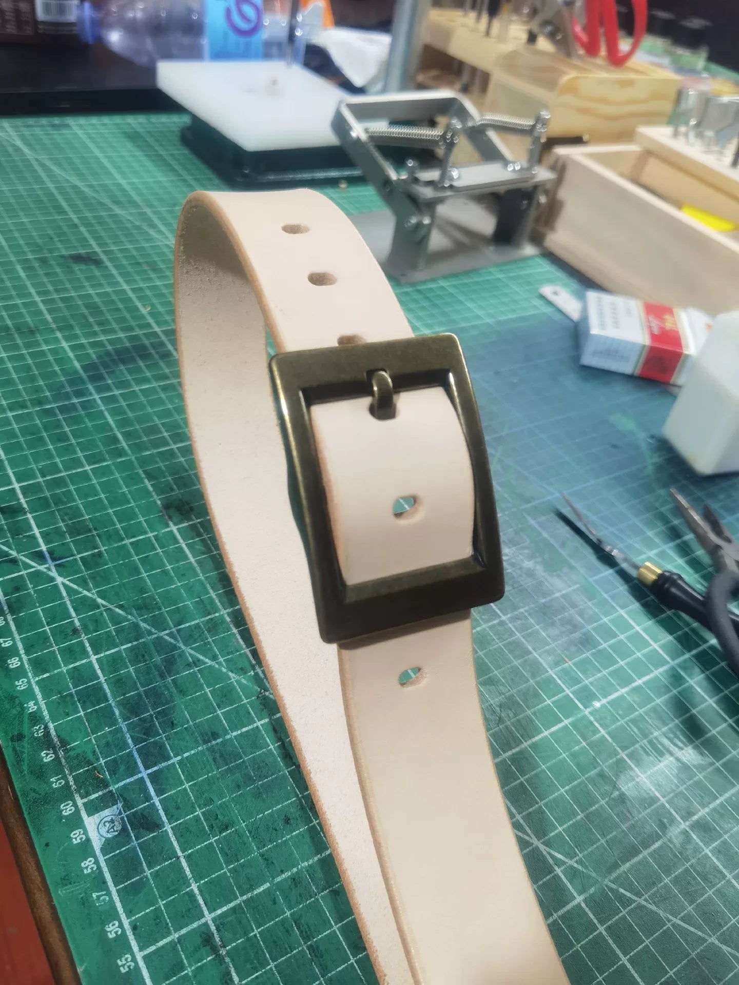 Imported saddle genuine first-layer cow leather handmade belt