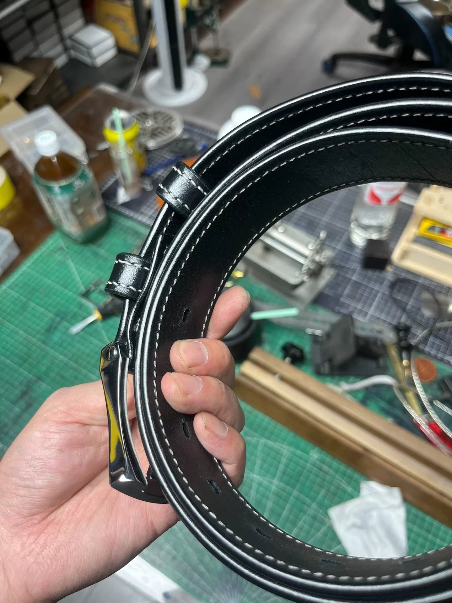 TWS Thomas Bridle Leather Handmade Belt — Imported from UK