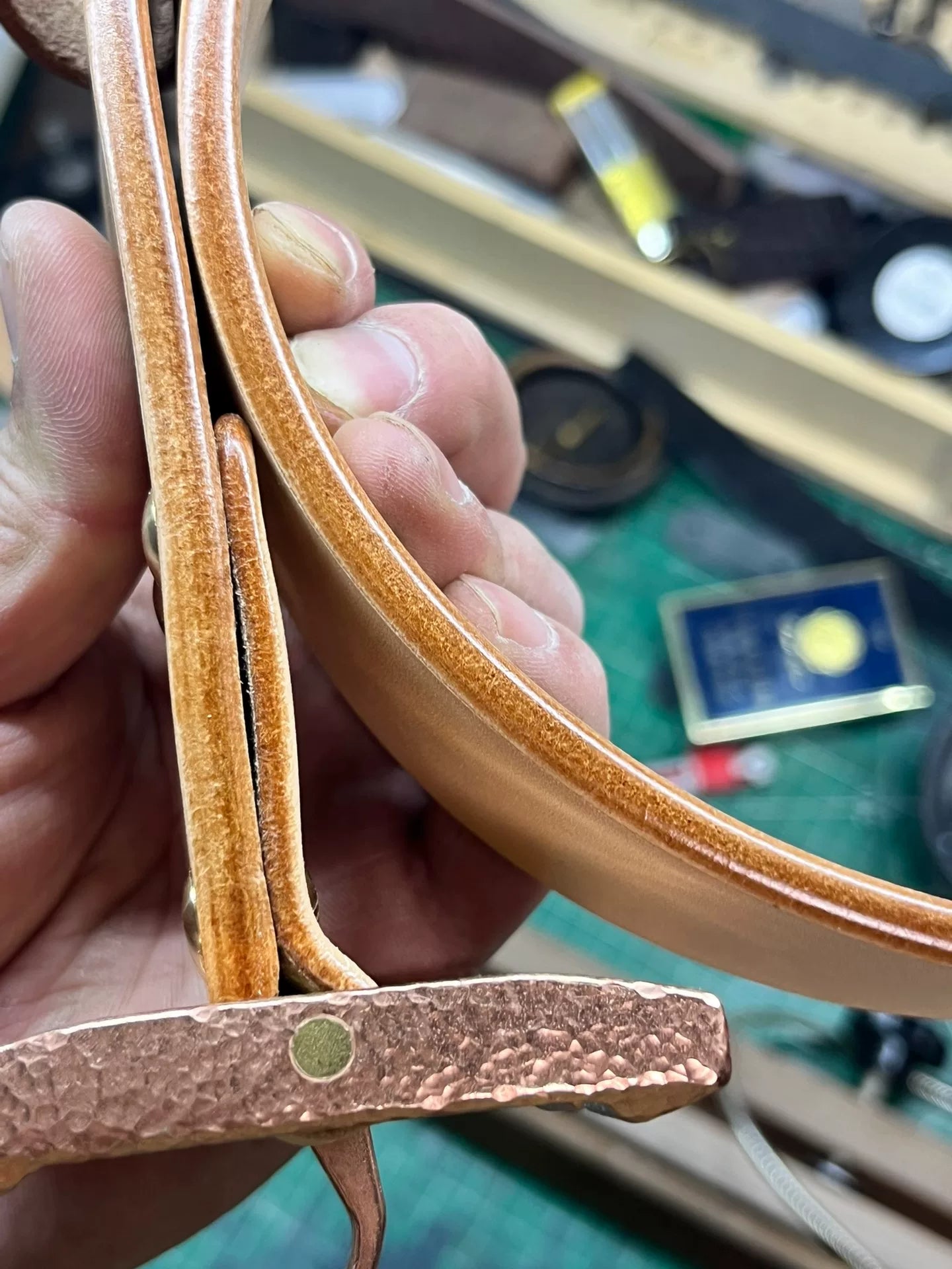 Meian leather handmade belt