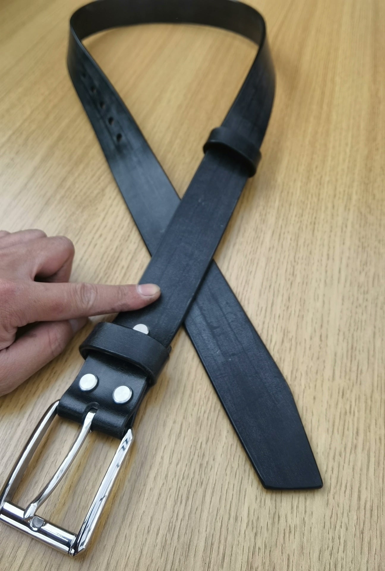 TWS British Thomas Rein leather handmade belt