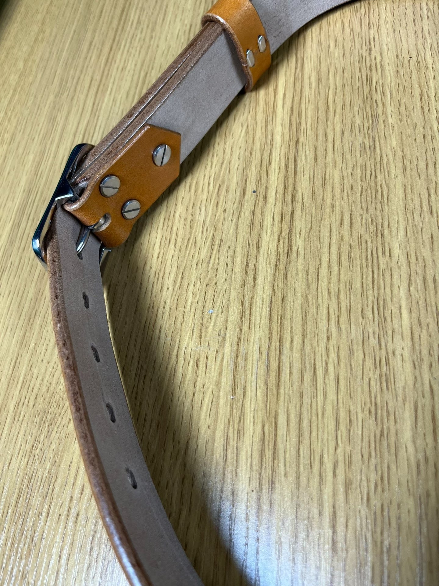 JF.J.Baker full grain bridle leather belt strip handmade belt mater…