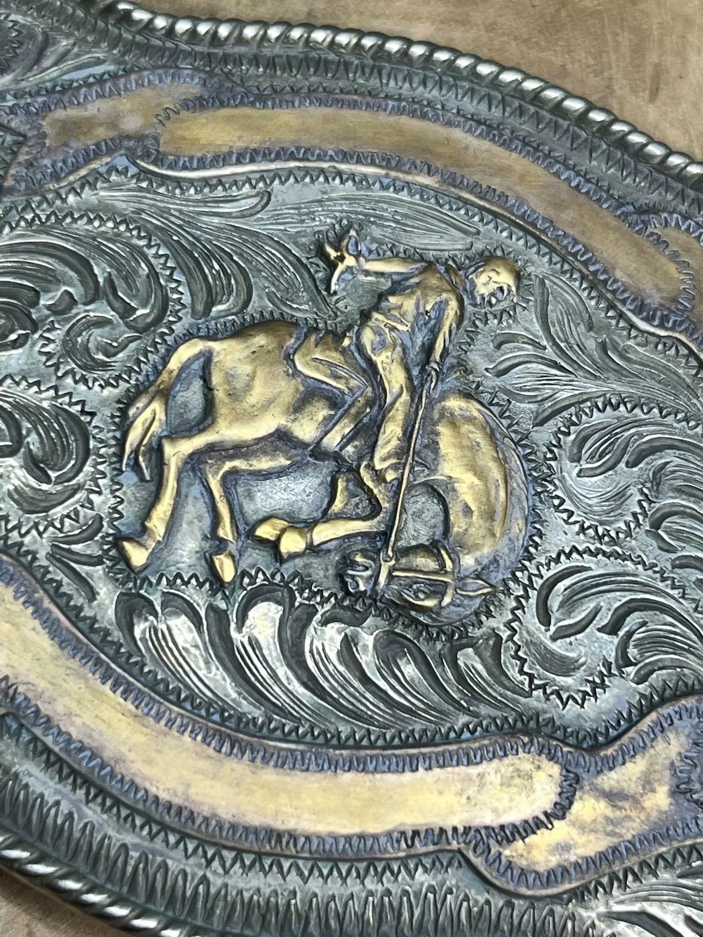 RRL RL Western belt belt made in Argentina