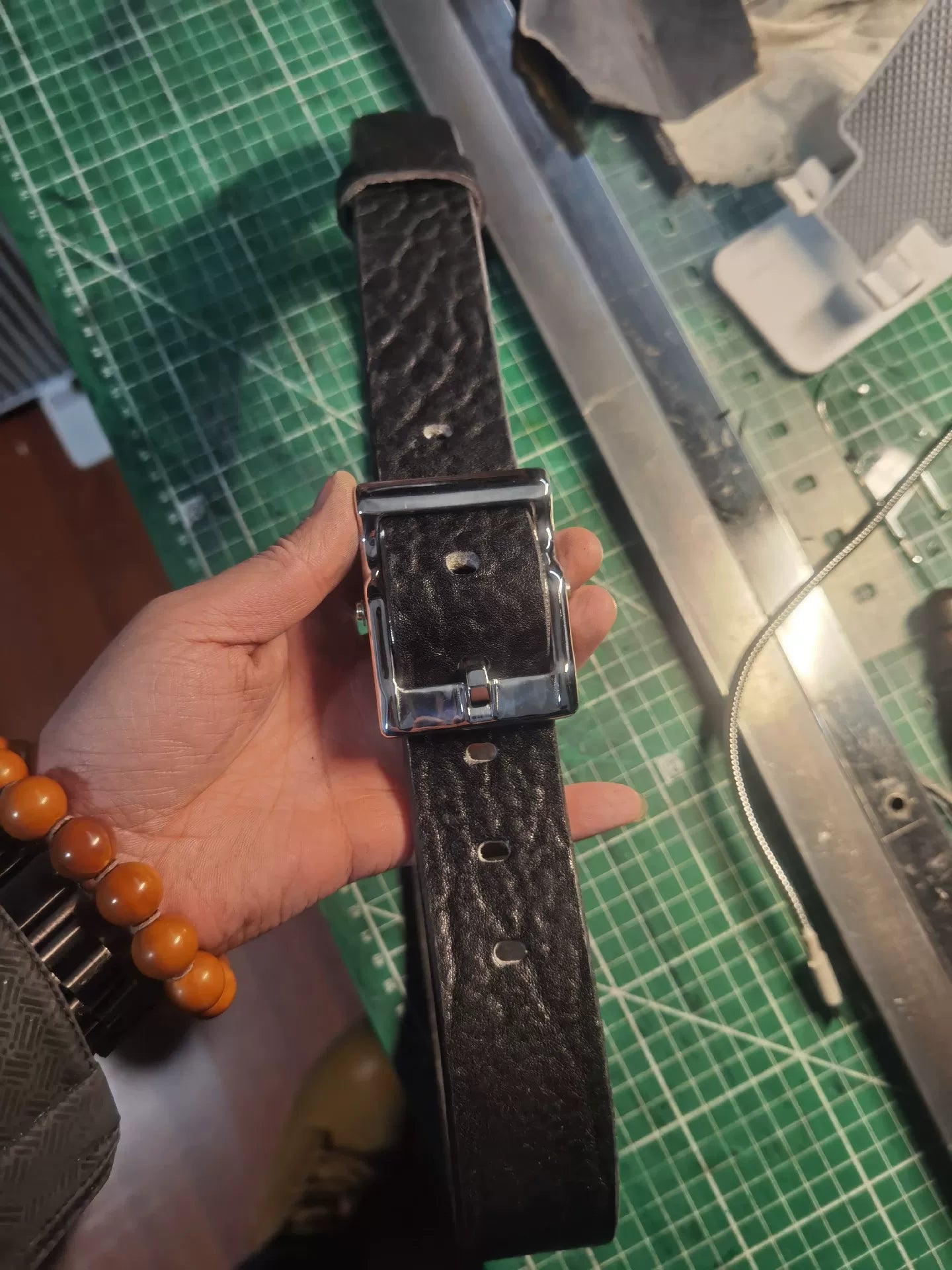 Genuine first-layer cowhide belt