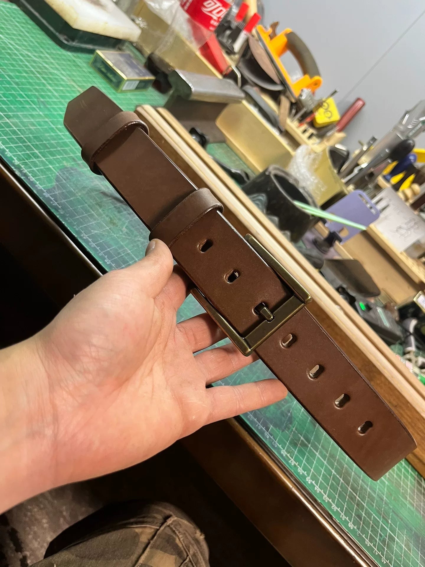 5.5mm thick Meian handmade belt