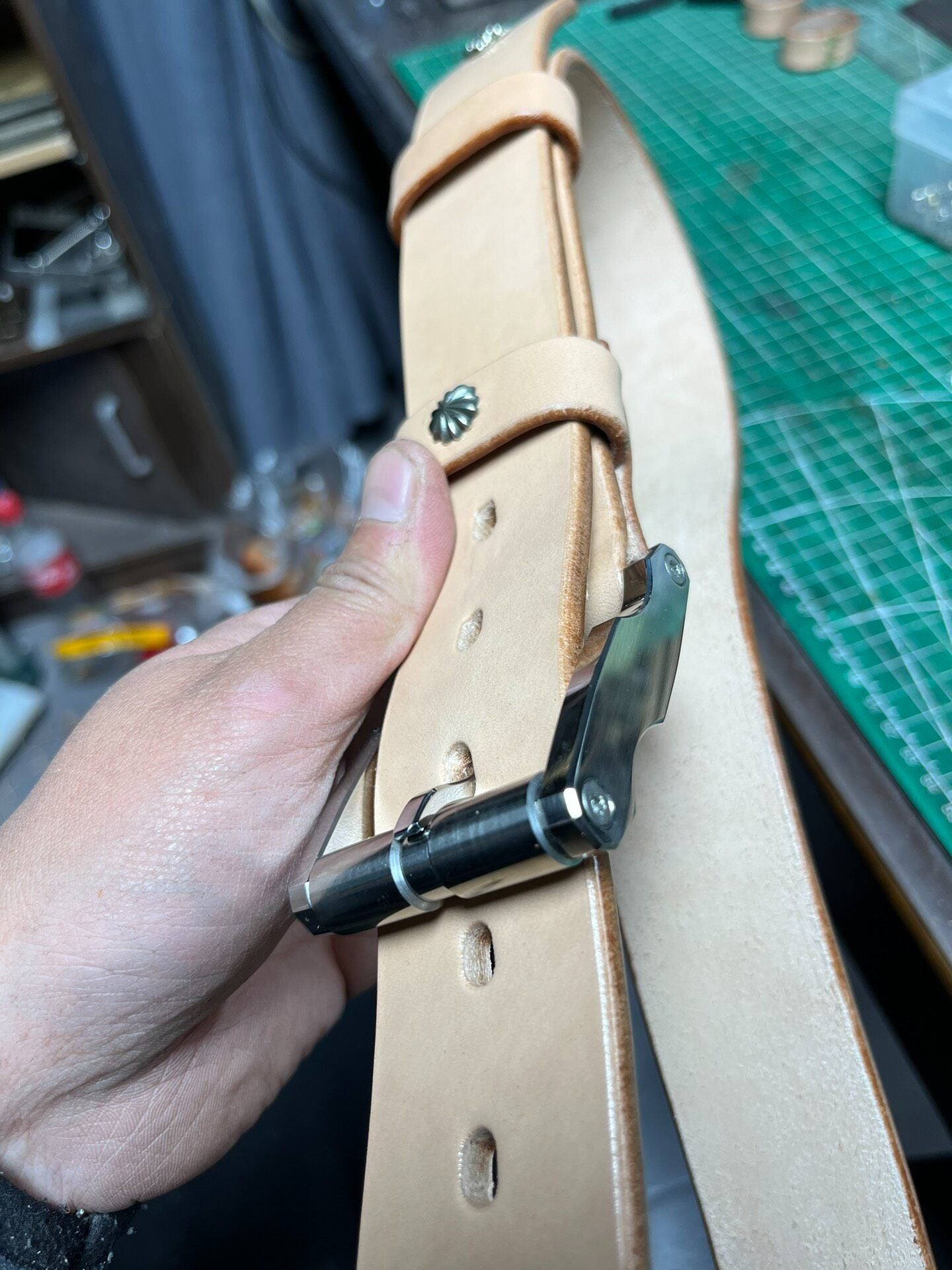 5mm American Saddle Leather Belt – Handmade Custom | Made-to-Measure