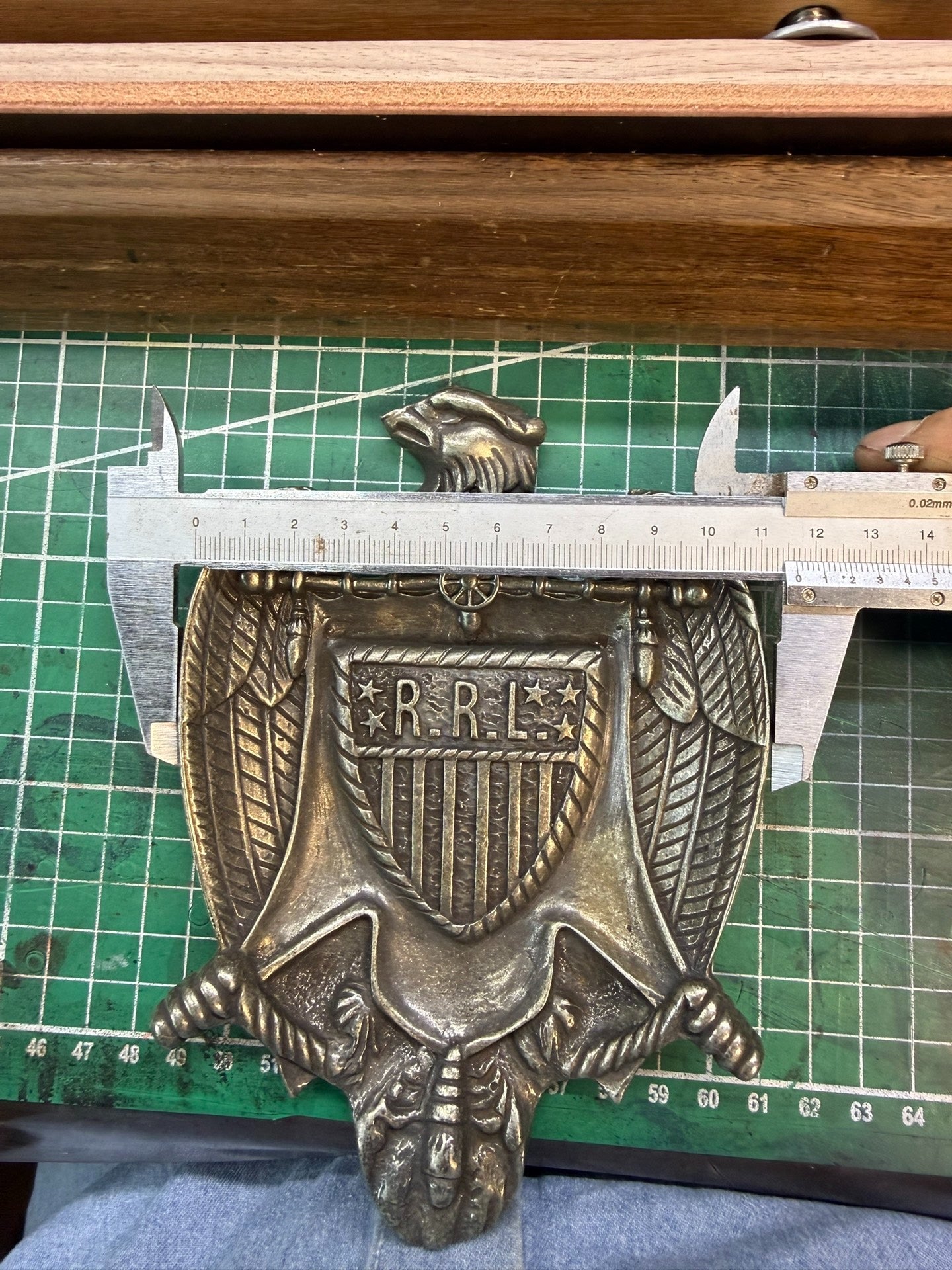 Pure copper Eagle storage tray
