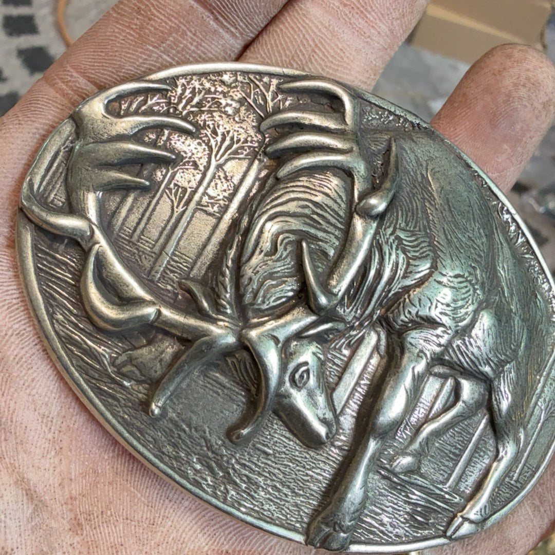 Pure copper Western-Cuba buckle