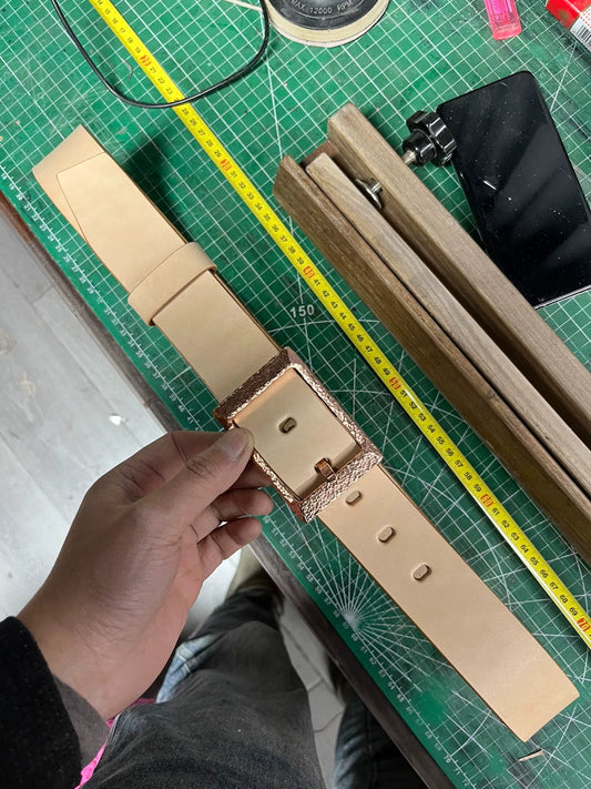 Meian leather handmade belt