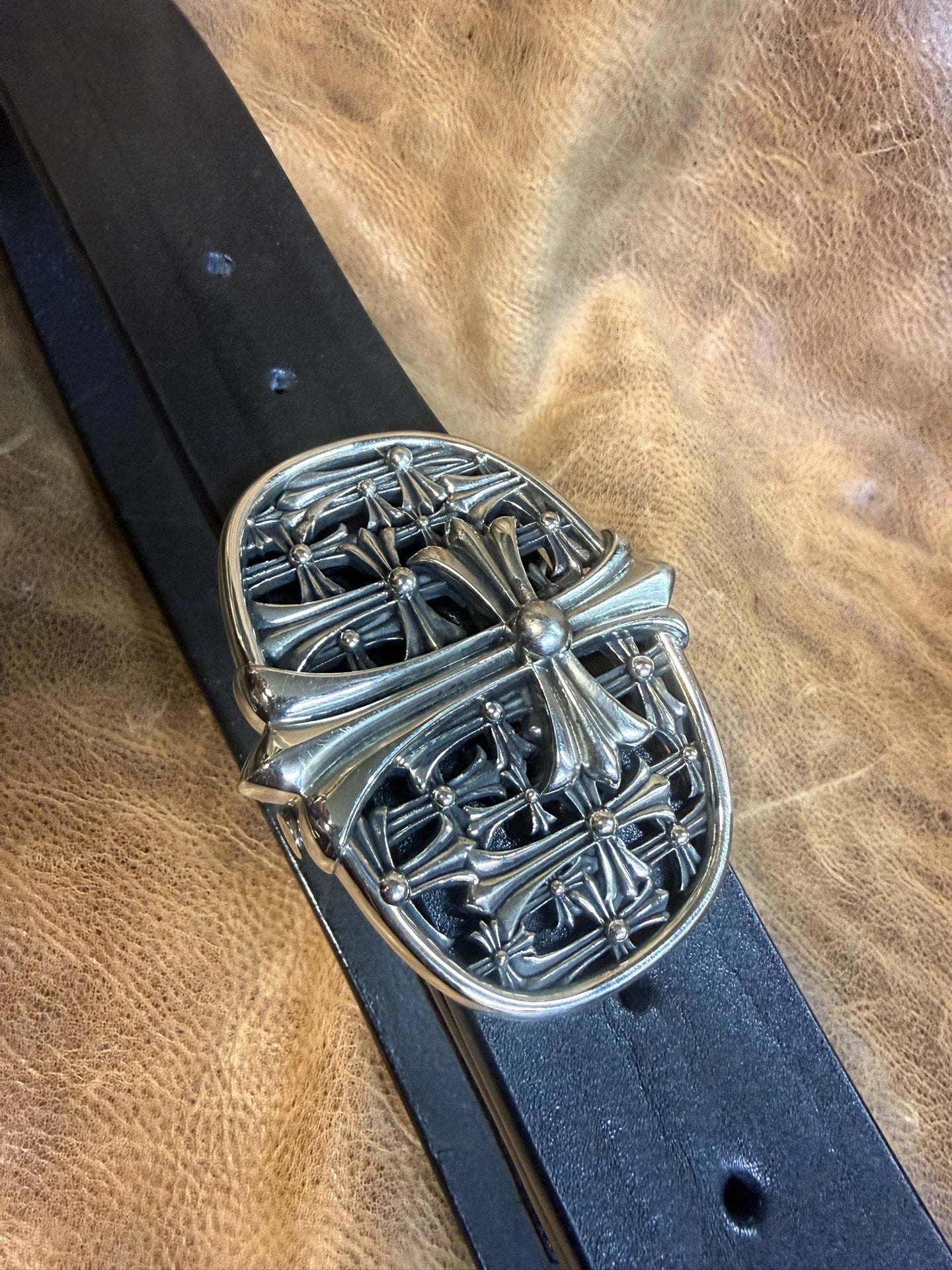 Chrome-Heart Tomb Buckle — Real Item, Clear Engraving