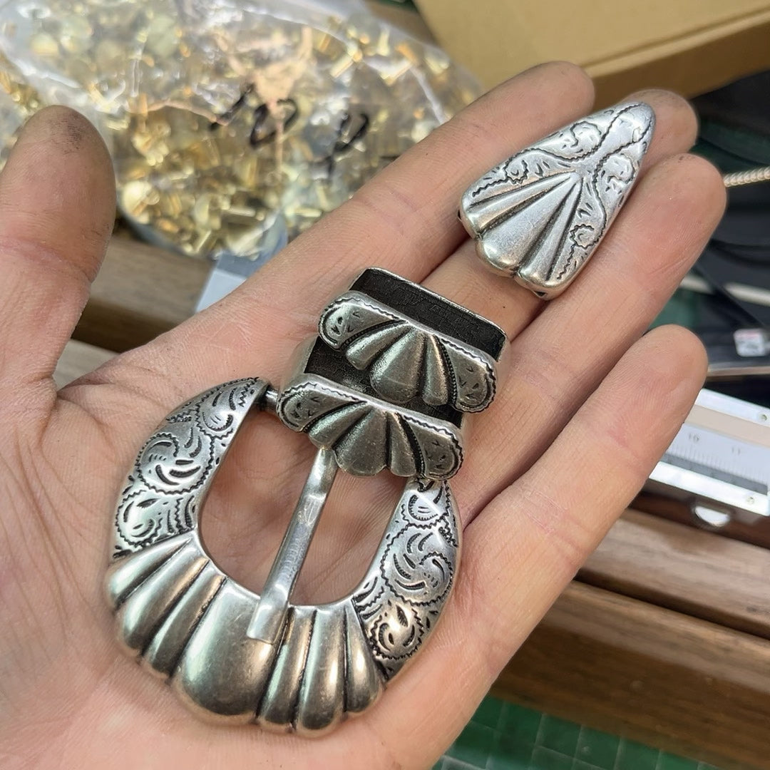 American Tang grass brass plated with 925 silver