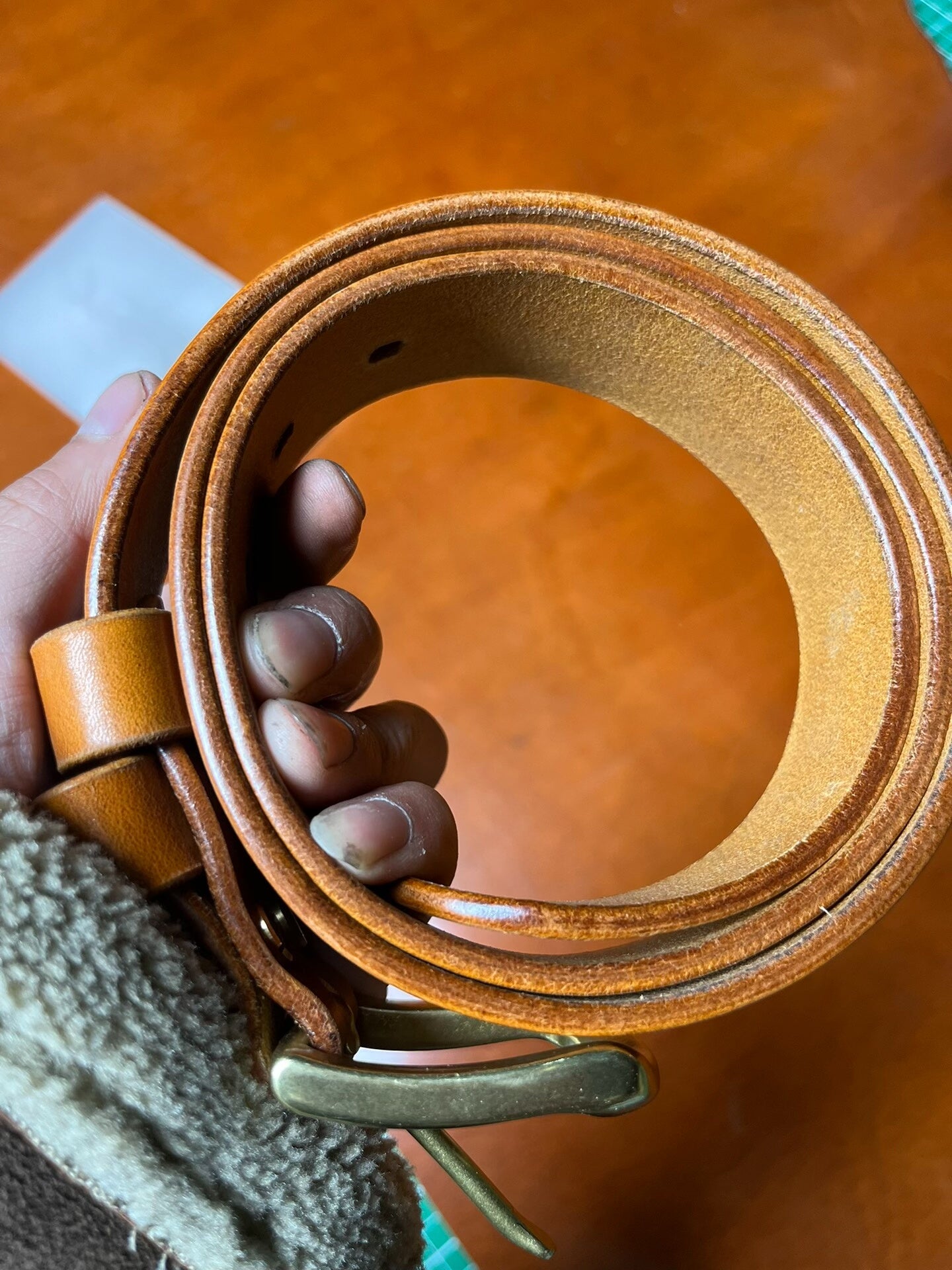 Italian imported vegetable tanned wax genuine leather first layer c…