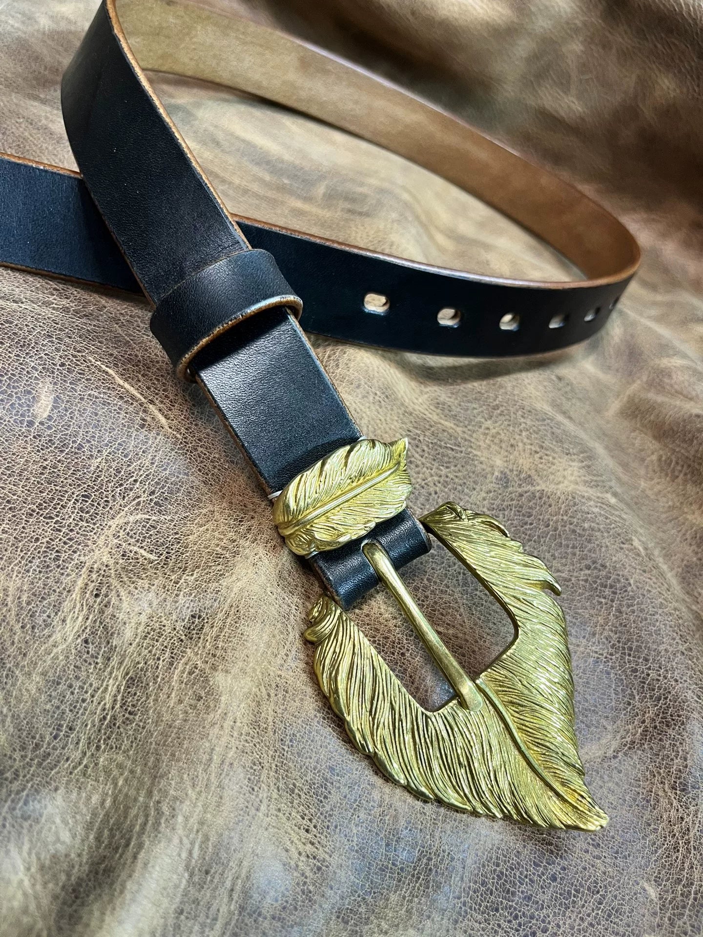 3cm Black JF Bridle Leather — Handmade Belt