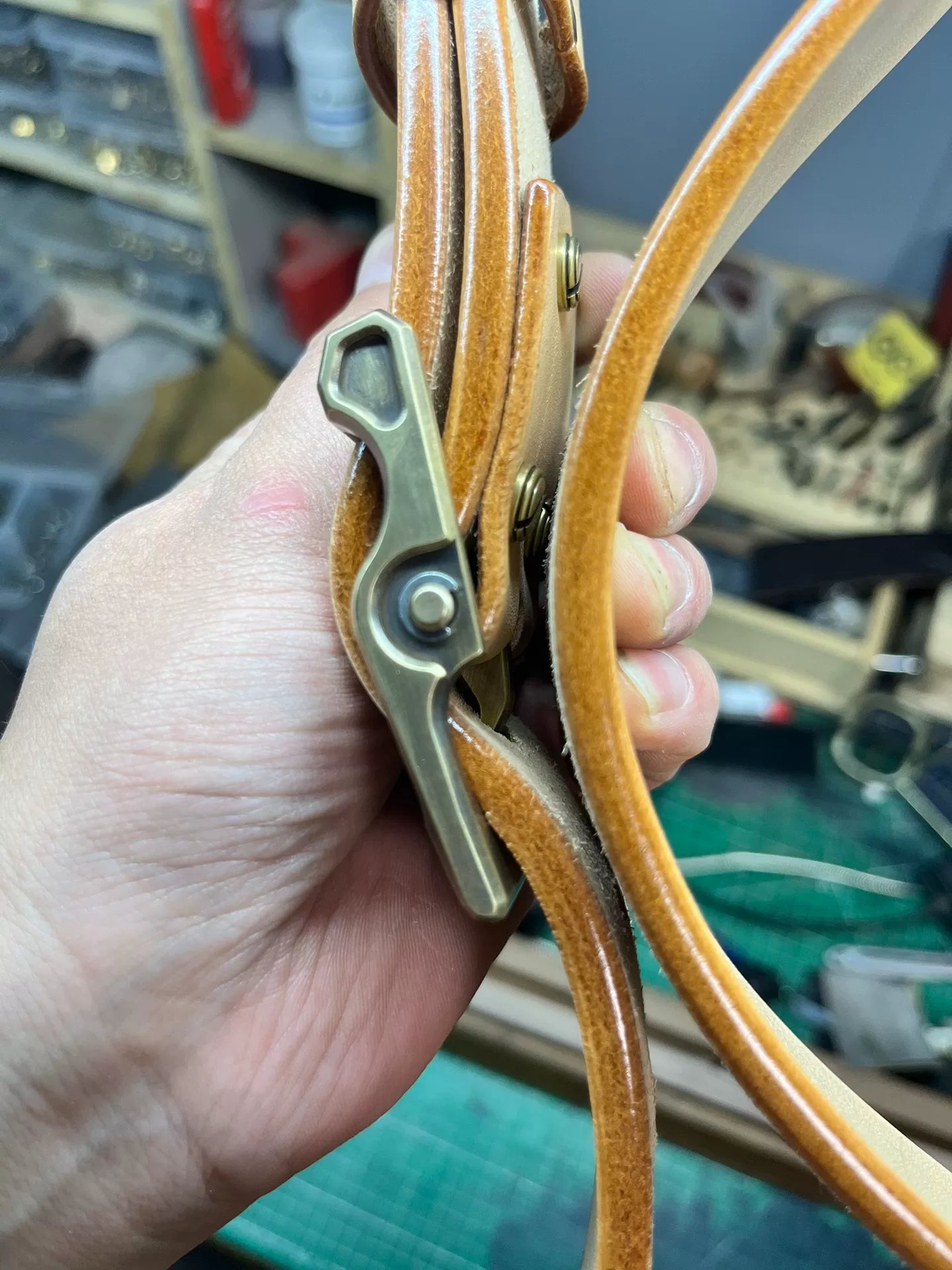 Fengchen 6th generation buckle first layer vegetable tanned cowhide…