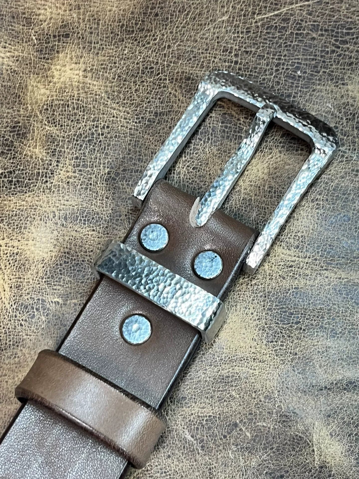 5mm Dress Business Belt with Prong Buckle — Handmade