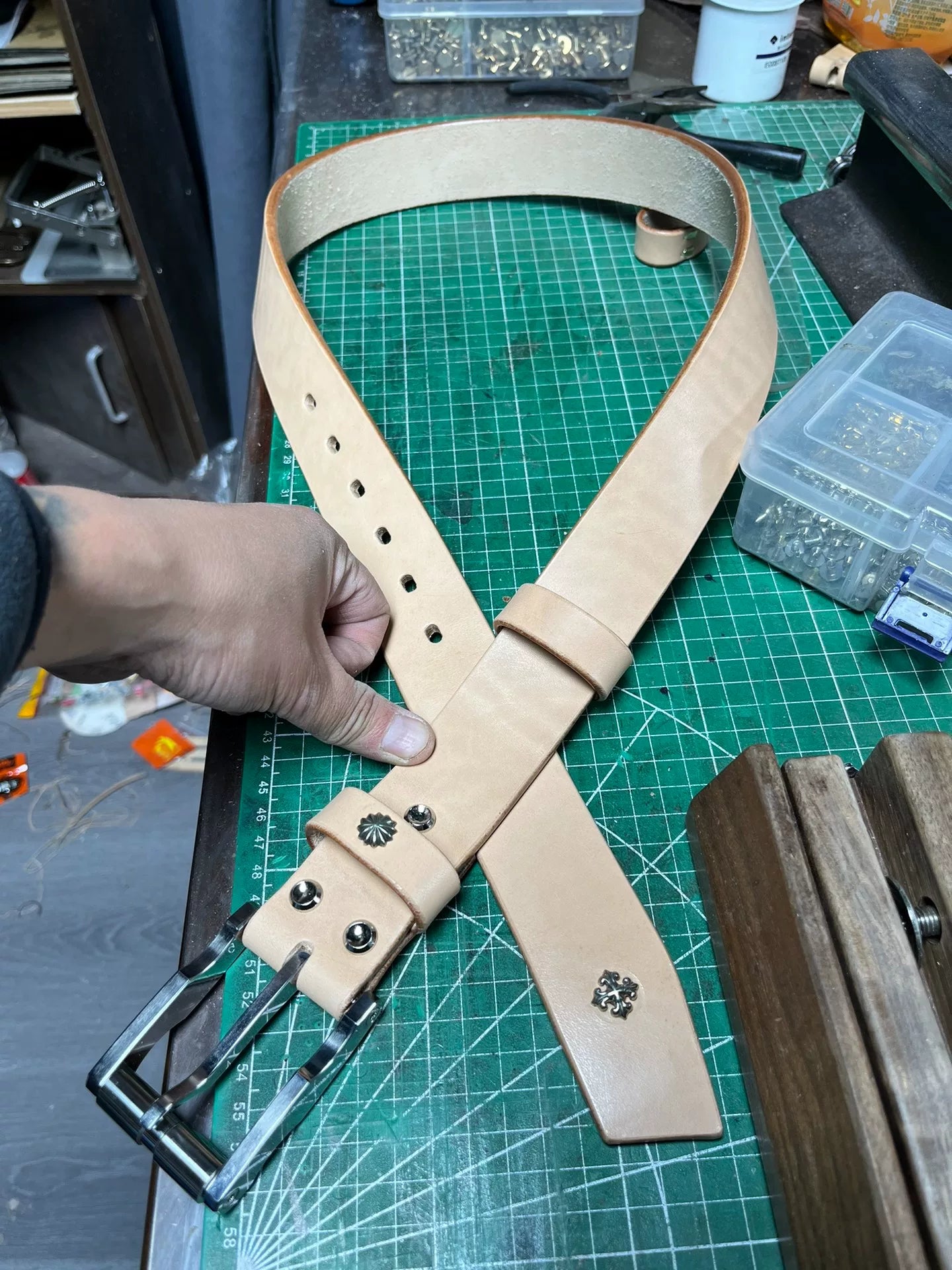 5mm Extra-Thick Imported American Saddle Leather Handmade Belt