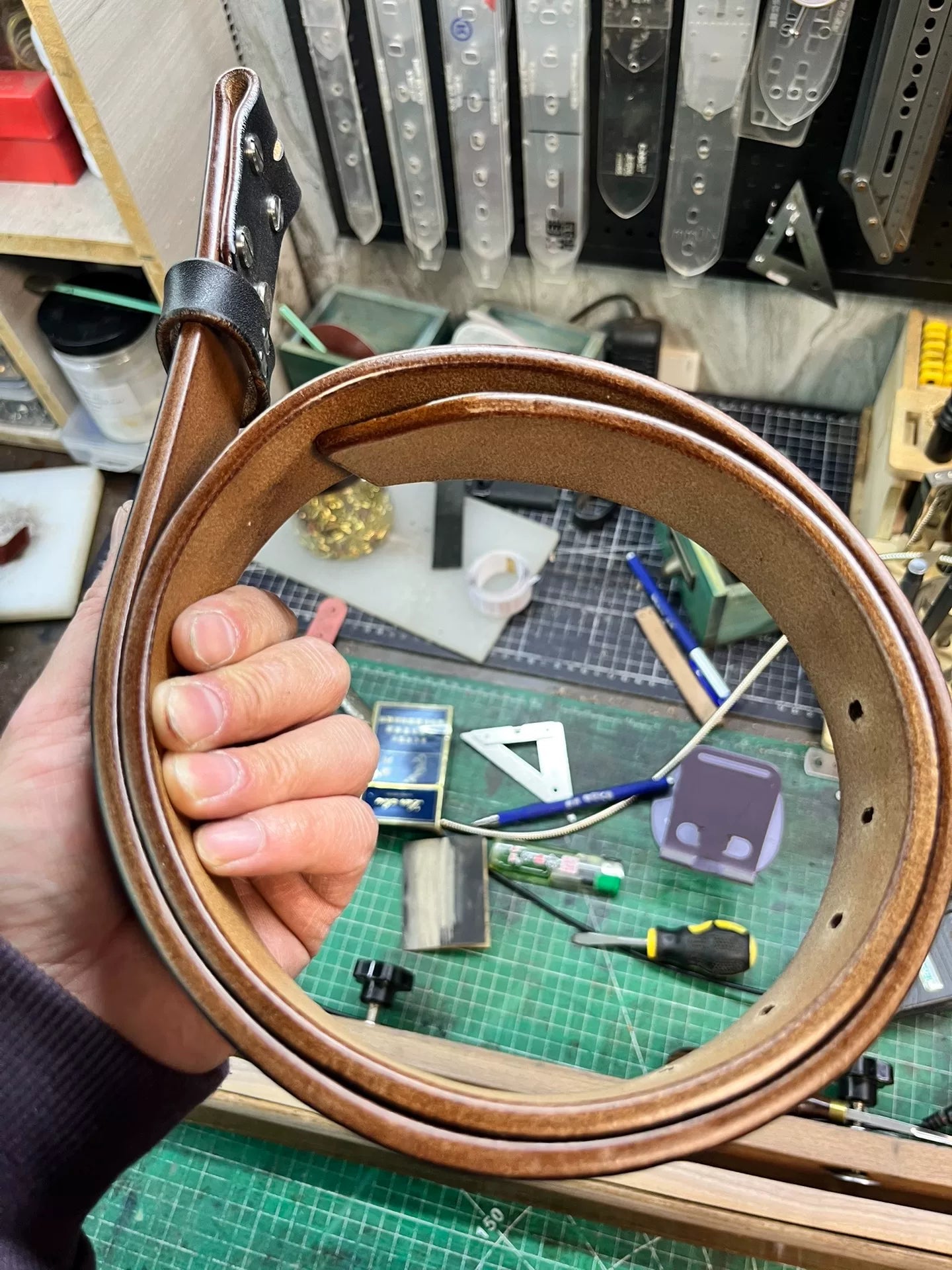 British JF Horse Rein handmade belt is customized