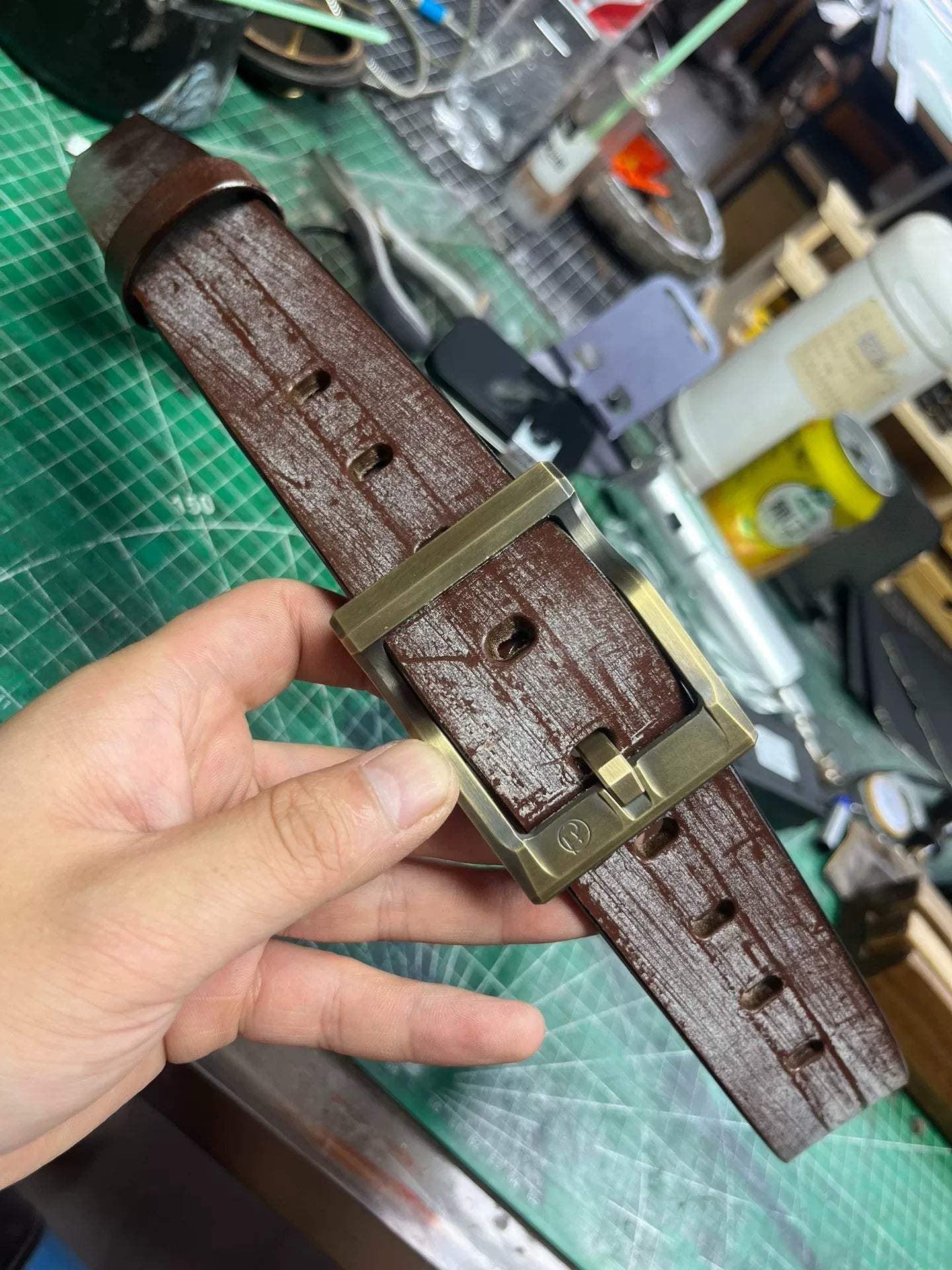 TWS Thomas Bridle Leather Handmade Belt — Imported from UK
