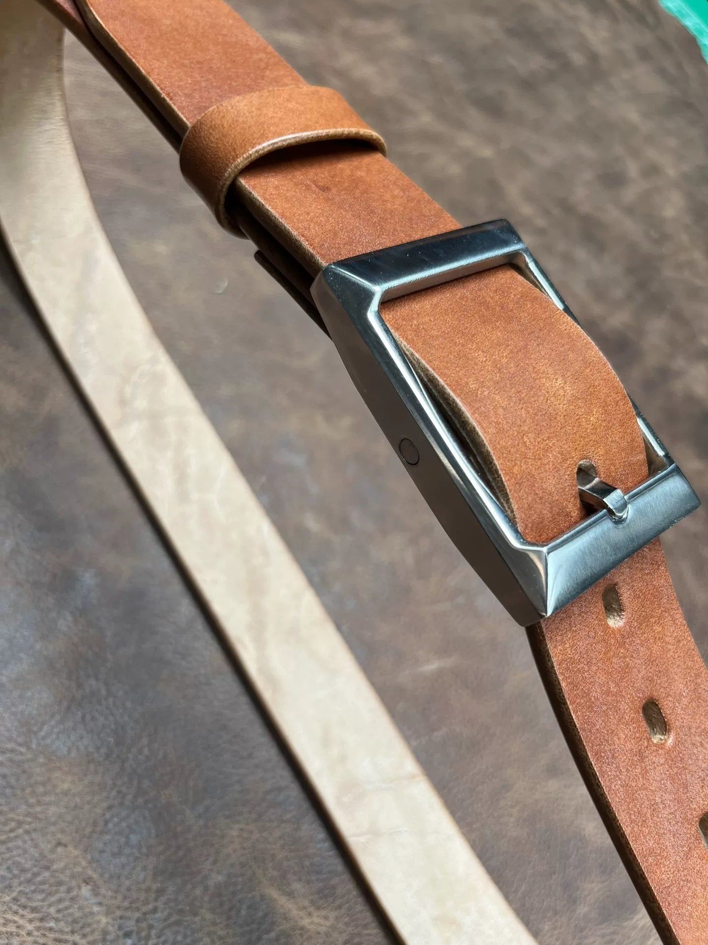 JF.J.Baker full grain jf horse bridle leather belt strip handmade b…