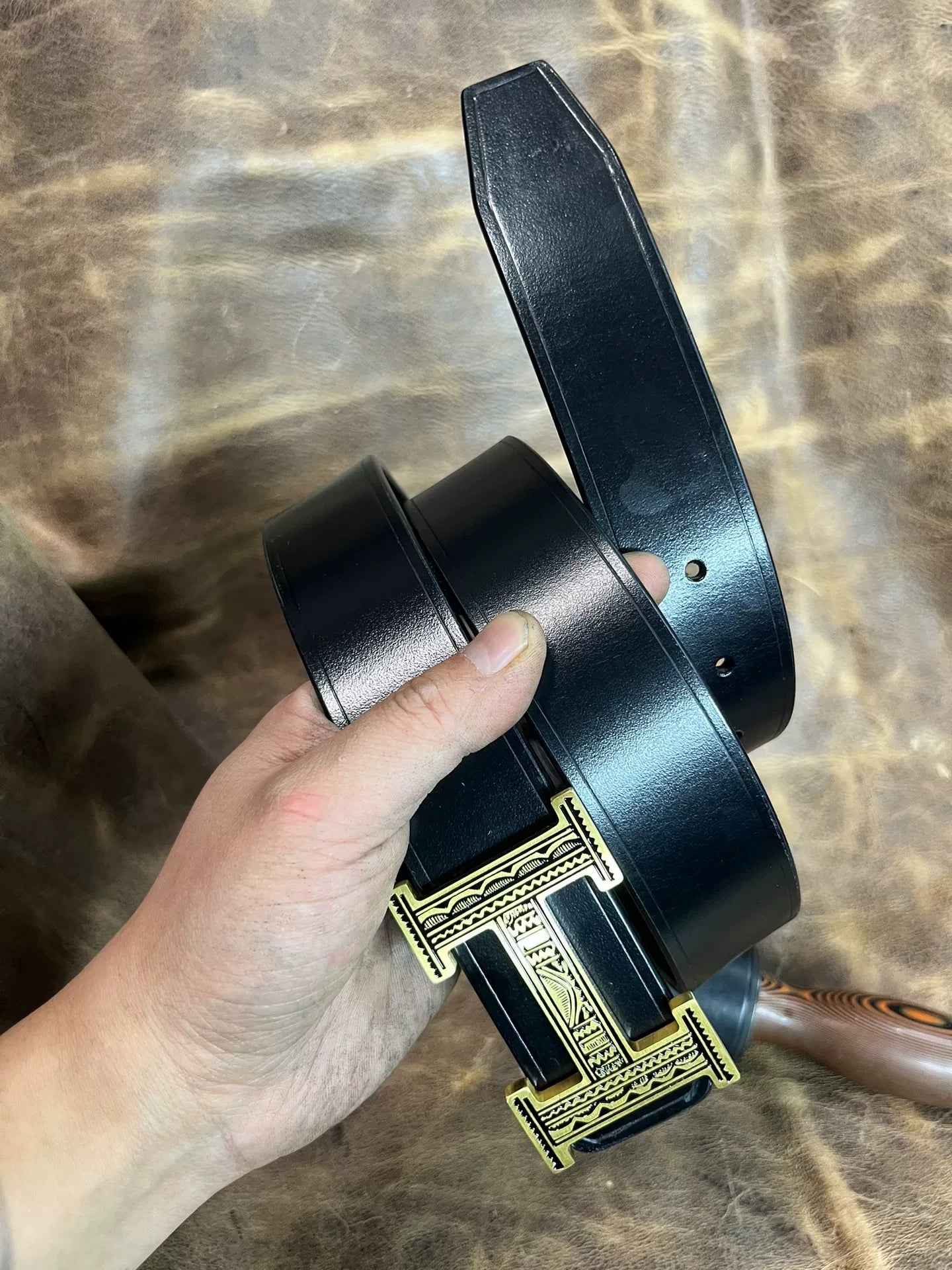 TWS British Thomas Rein leather handmade belt