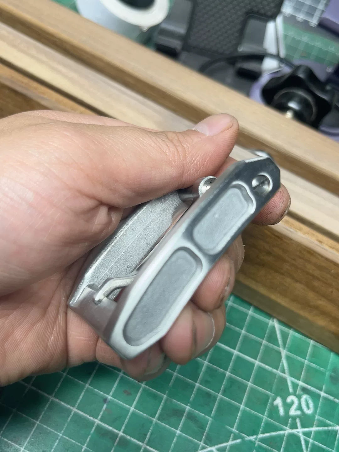 Replica stainless steel West Wind No. 3 belt buckle