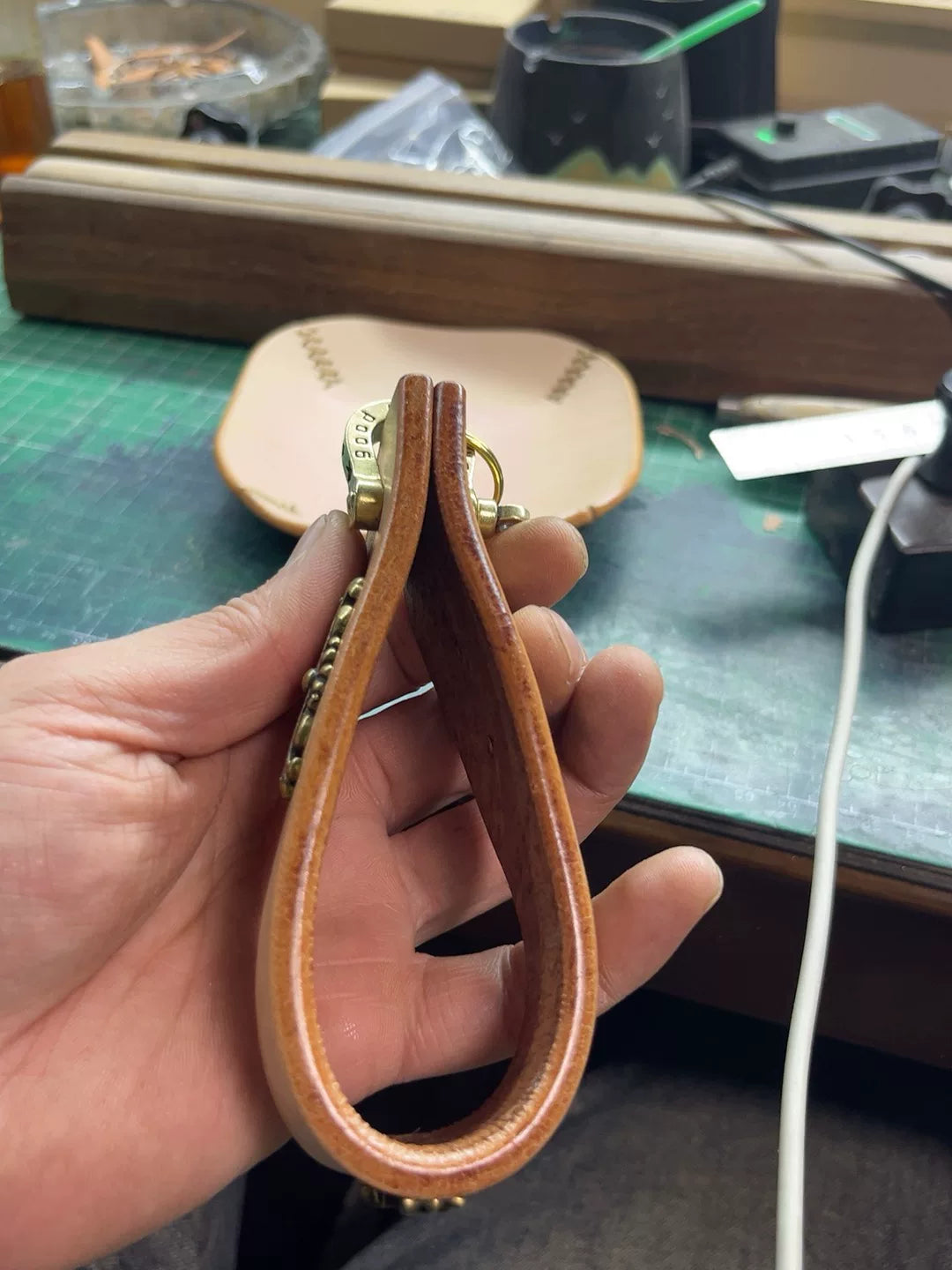 Handmade pipe rack