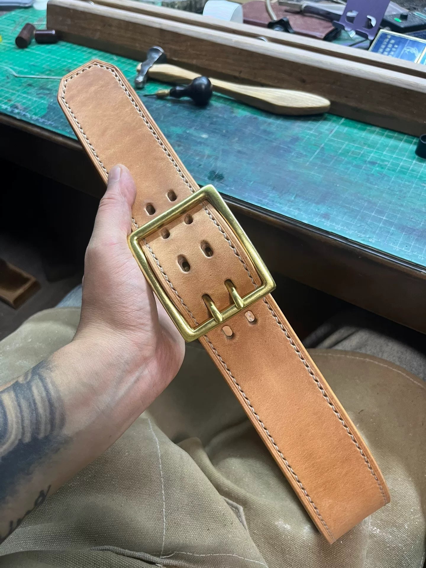 5cm wide and 9mm thick Yisaddle double-layer fitness belt