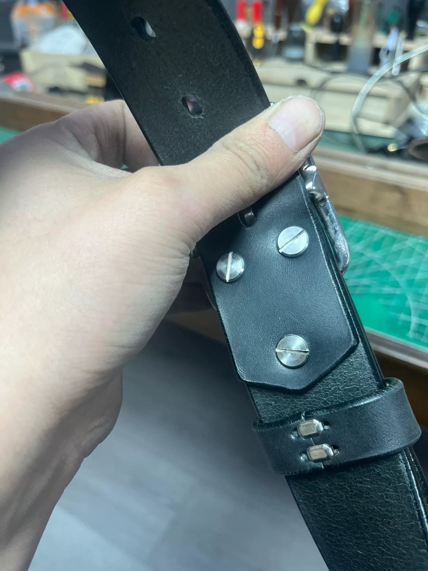 Imported saddle leather genuine first-layer cowhide handmade belt