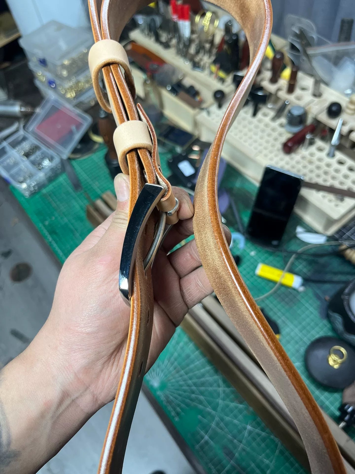 Imported American Saddle Handmade Belt — inquire for details
