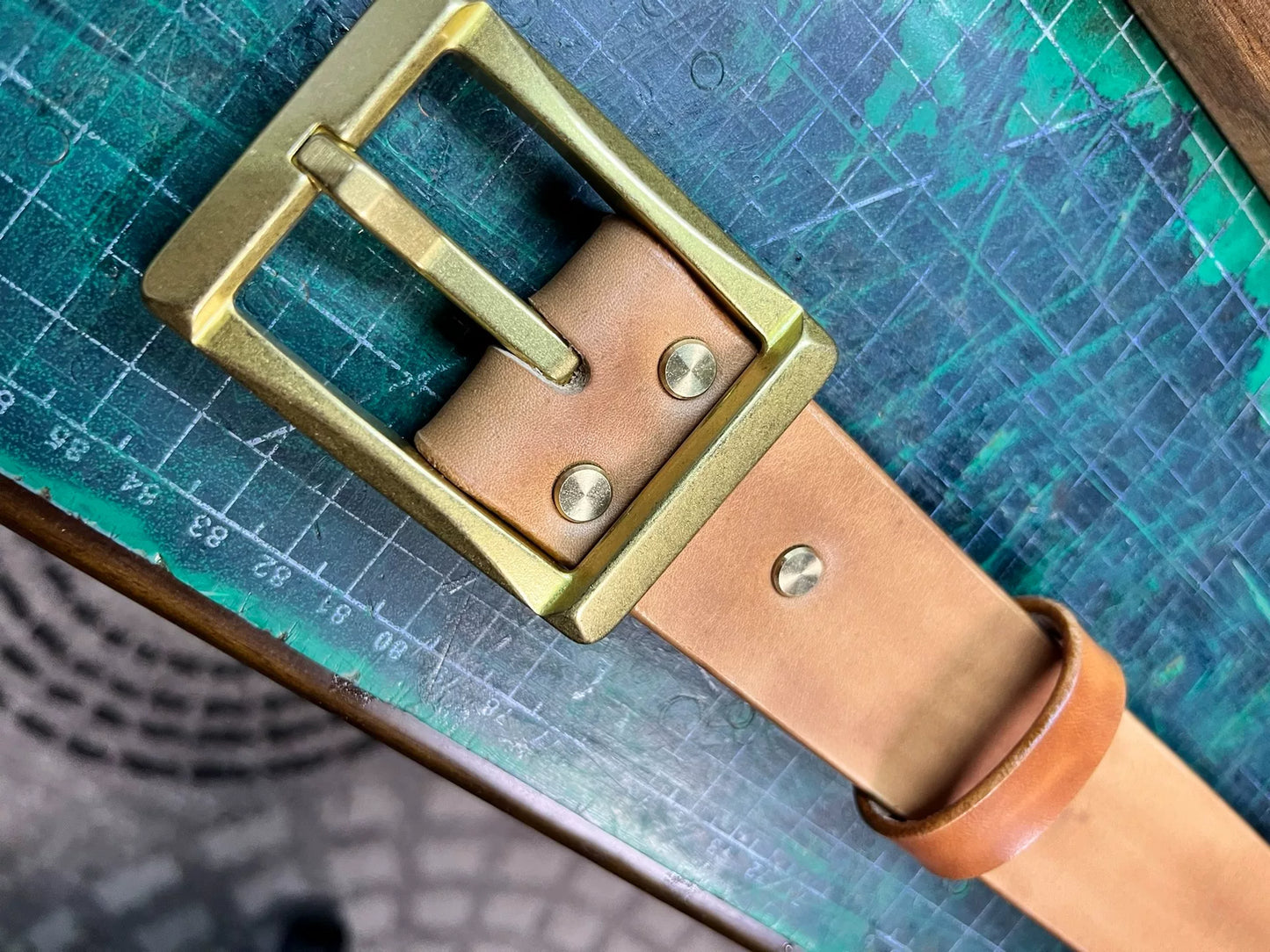 Meian's handmade belts are customized. Before delivery
