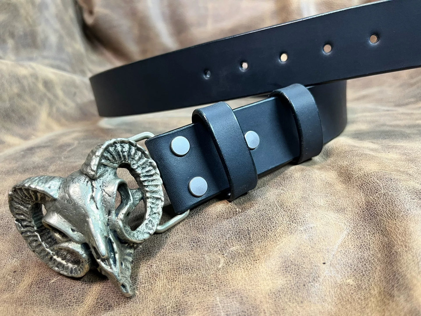 Black imported full-grain Italian genuine leather first-layer cowhi…