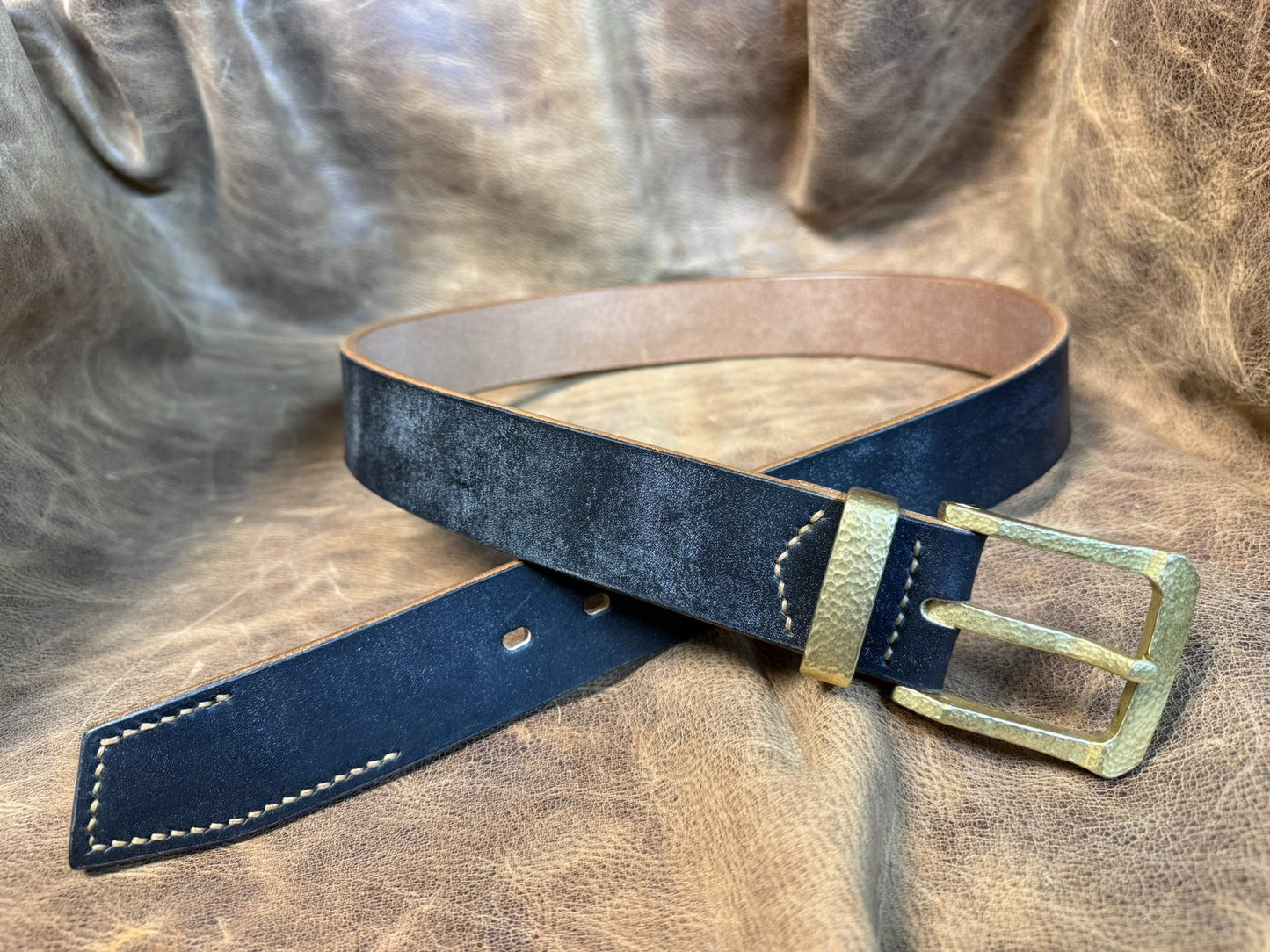 JF.J.Baker full grain bridle leather belt strip handmade belt mater…
