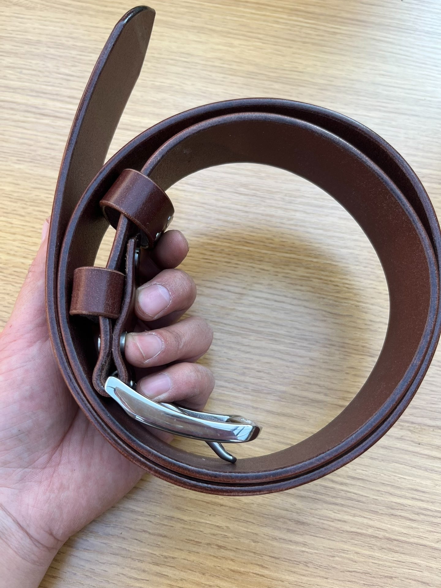 4.2mm thick brown TWS Thomas Bridle. Horse Rein genuine first-layer…