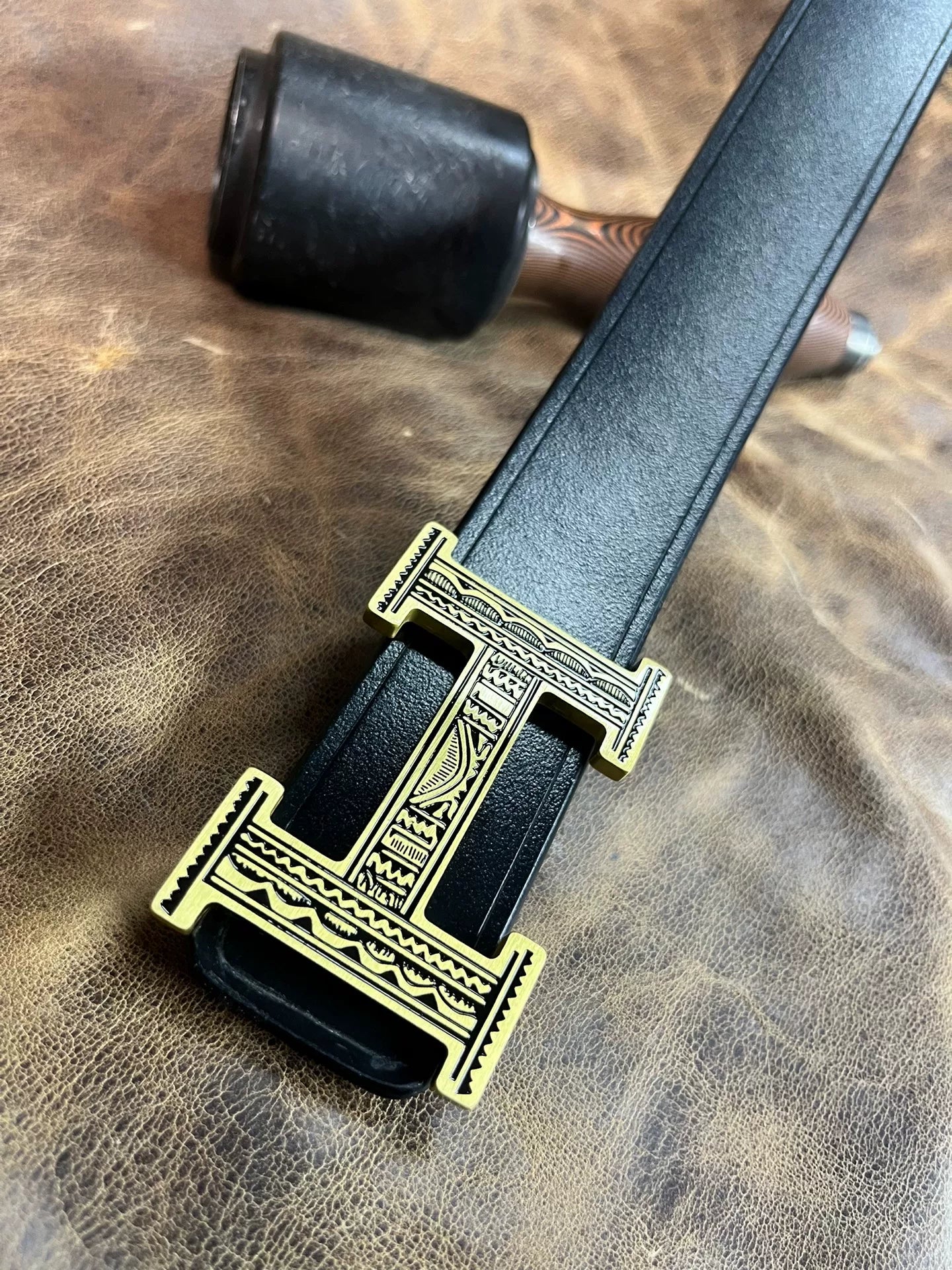 TWS British Thomas Rein leather handmade belt