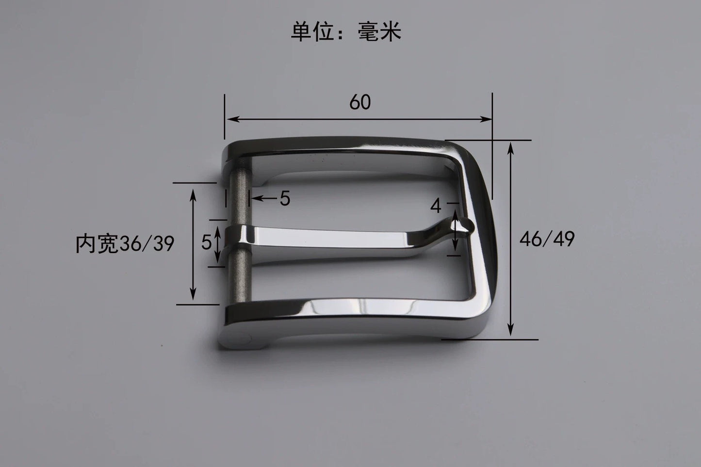 Muchen Seiko 440c stainless steel belt buckle business versatile fo…