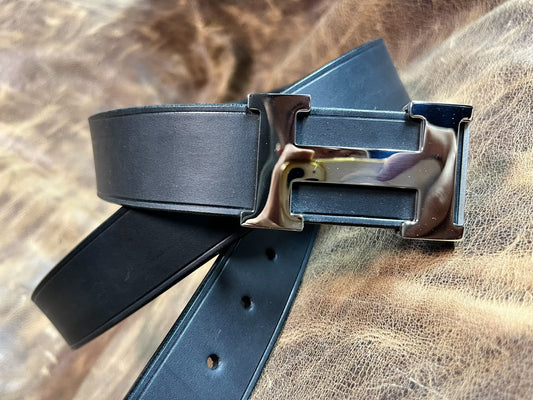 4.5mm formal business pin buckle business handmade belt