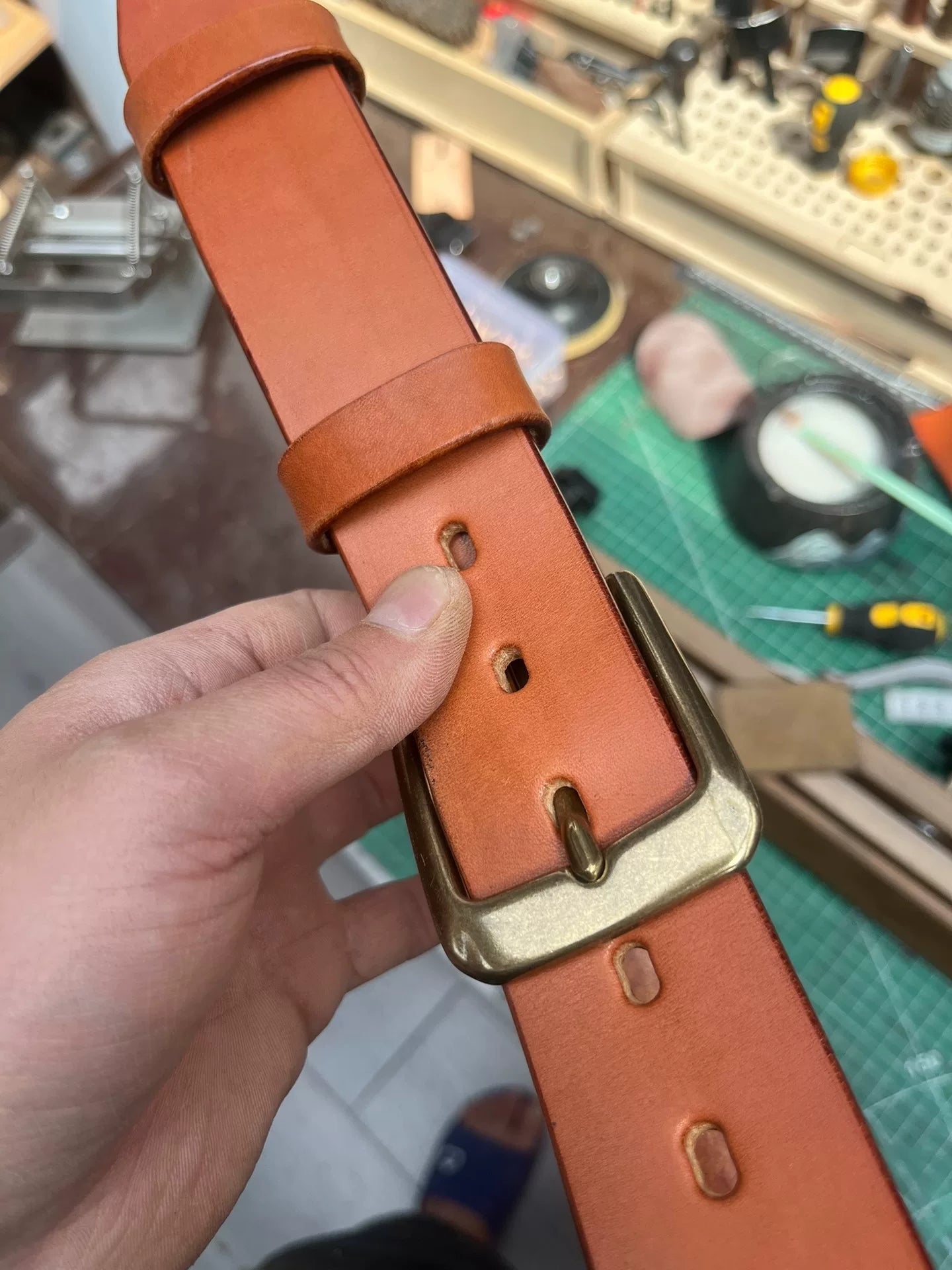 American saddle leather genuine leather casual men's belt imported…