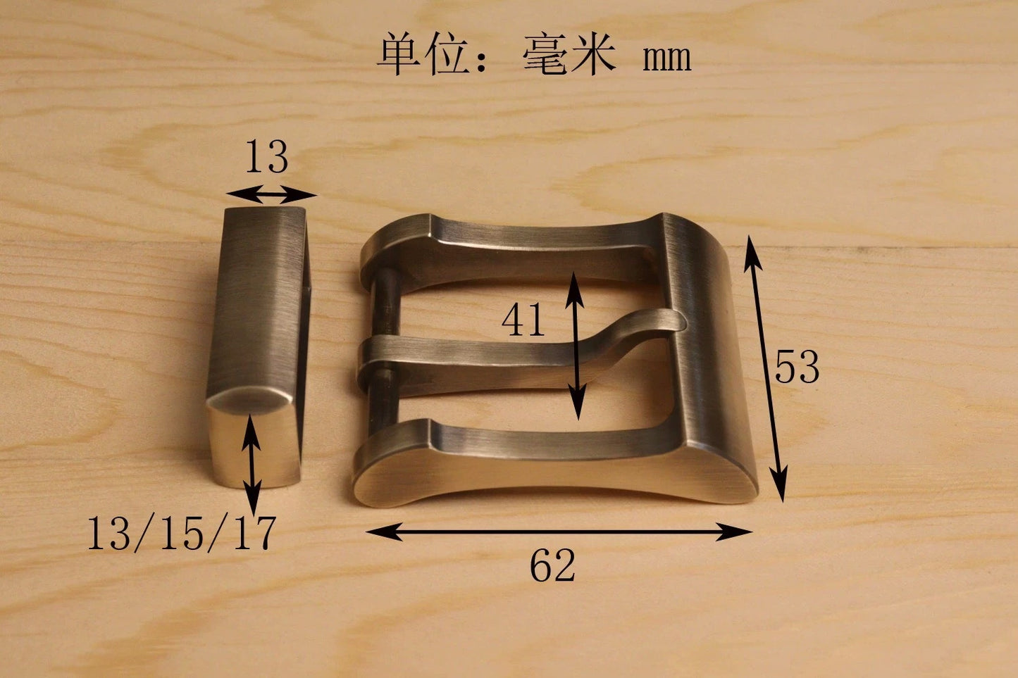Muchen Seiko CNC wire cutting belt buckle solid brass belt buckle