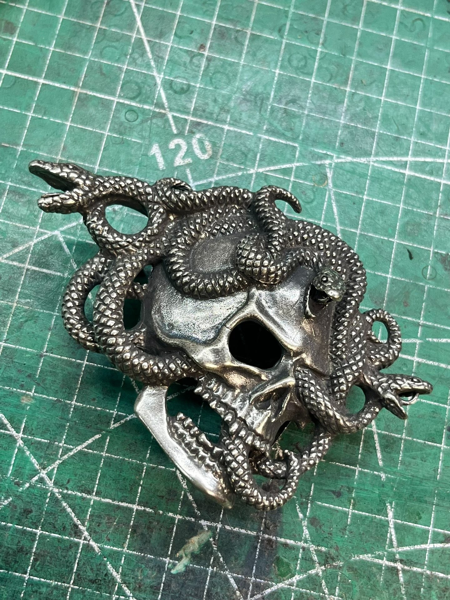 British A brand Alchemy Gothic skull belt buckle belt