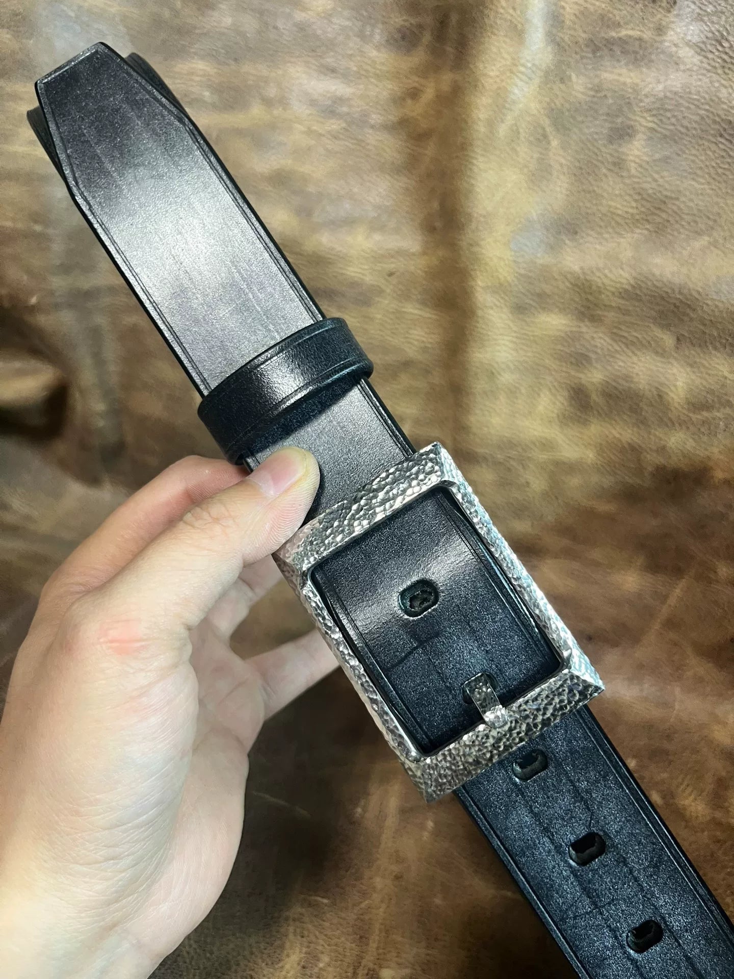 TWS Thomas Bridle Leather Handmade Belt — Imported from UK