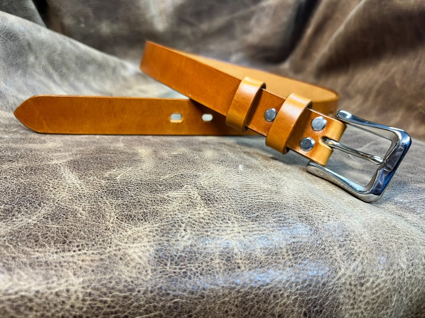 3cm Wide Genuine Top-Grain Leather Weightlifting Belt — Custom