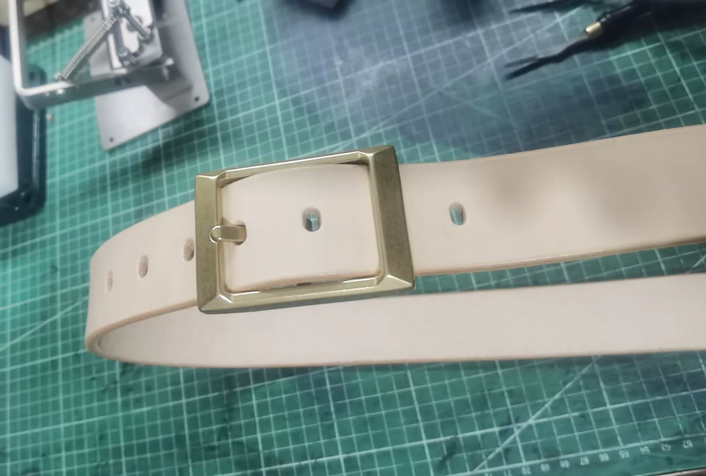 Imported saddle genuine first-layer cow leather handmade belt