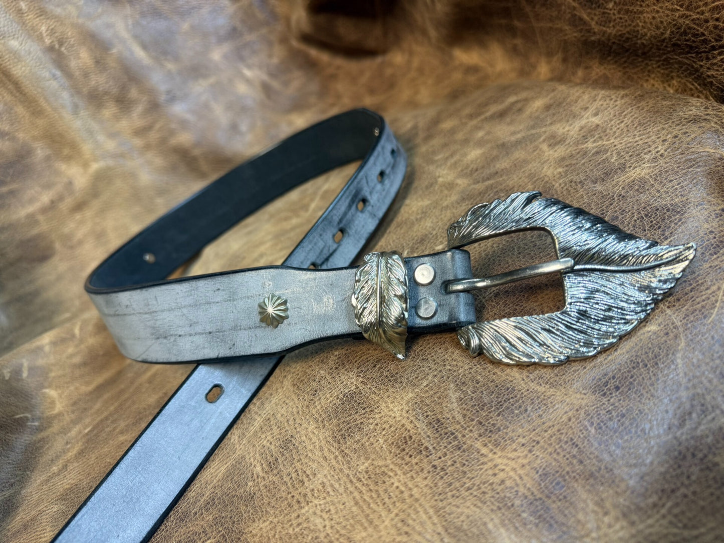 American retro handmade belt customization