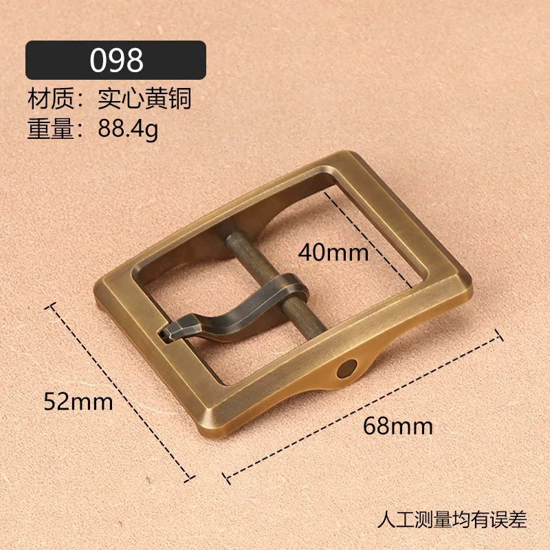 Xifeng Sui No. 2 pure copper wire cutting belt buckle casual men's…